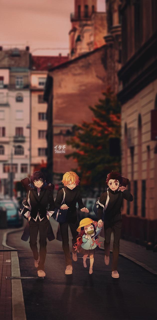 Demon Slayer Group Wallpapers Wallpaper Cave