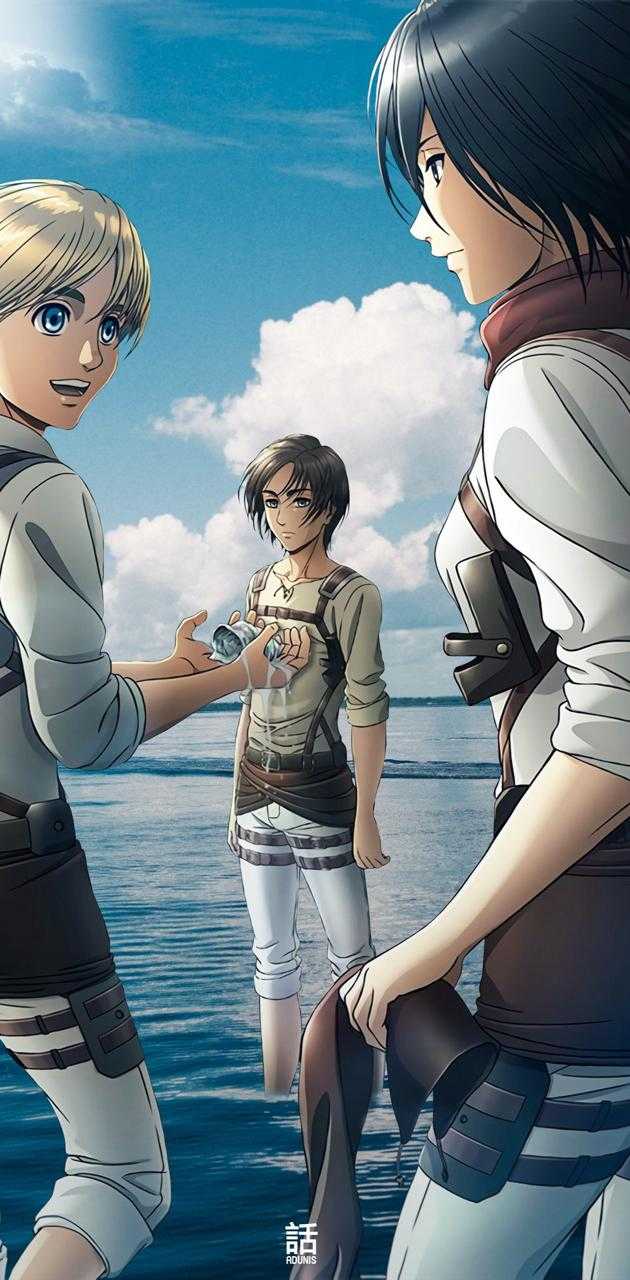 Attack On Titan Ocean Wallpapers Wallpaper Cave