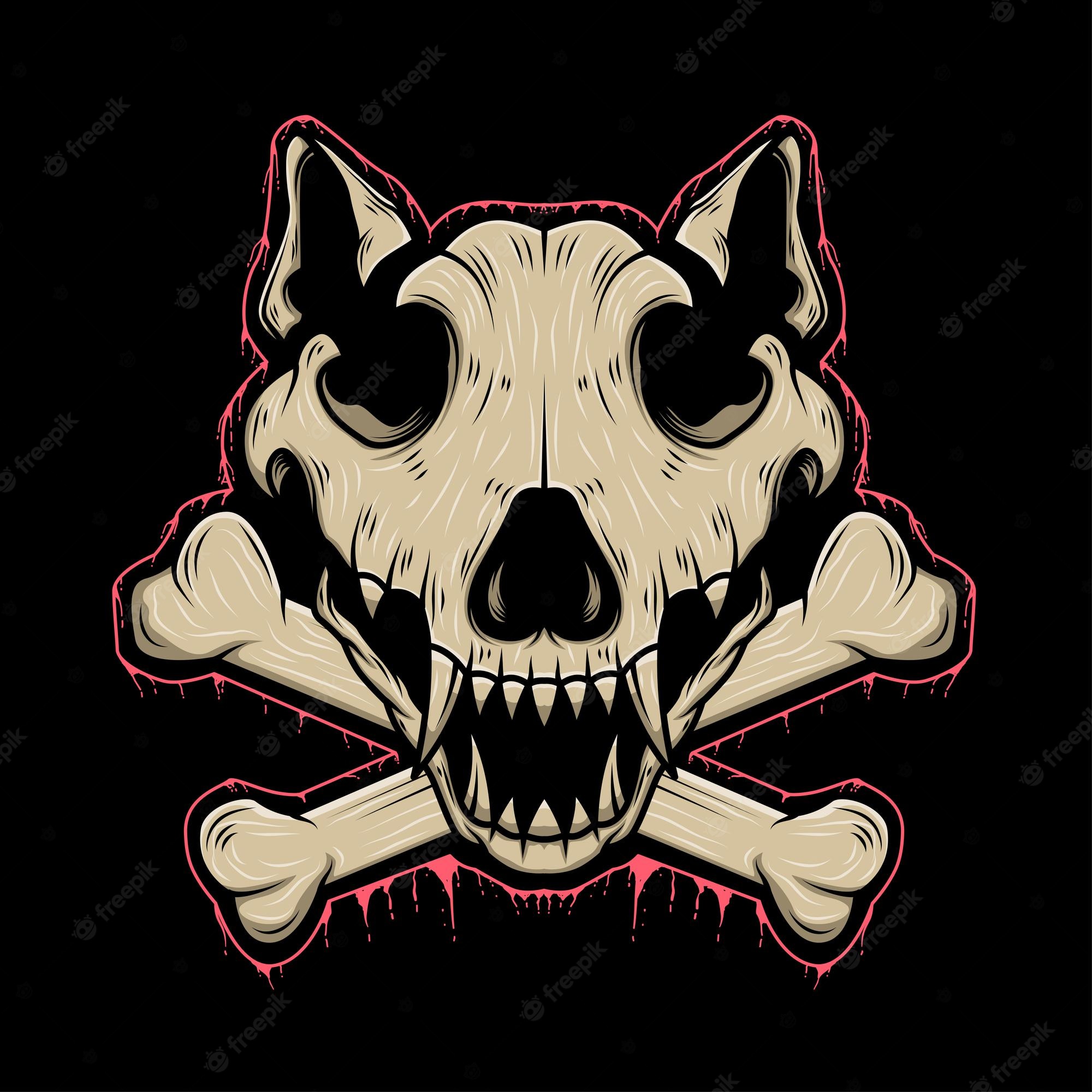 Skull Dog Wallpapers Wallpaper Cave