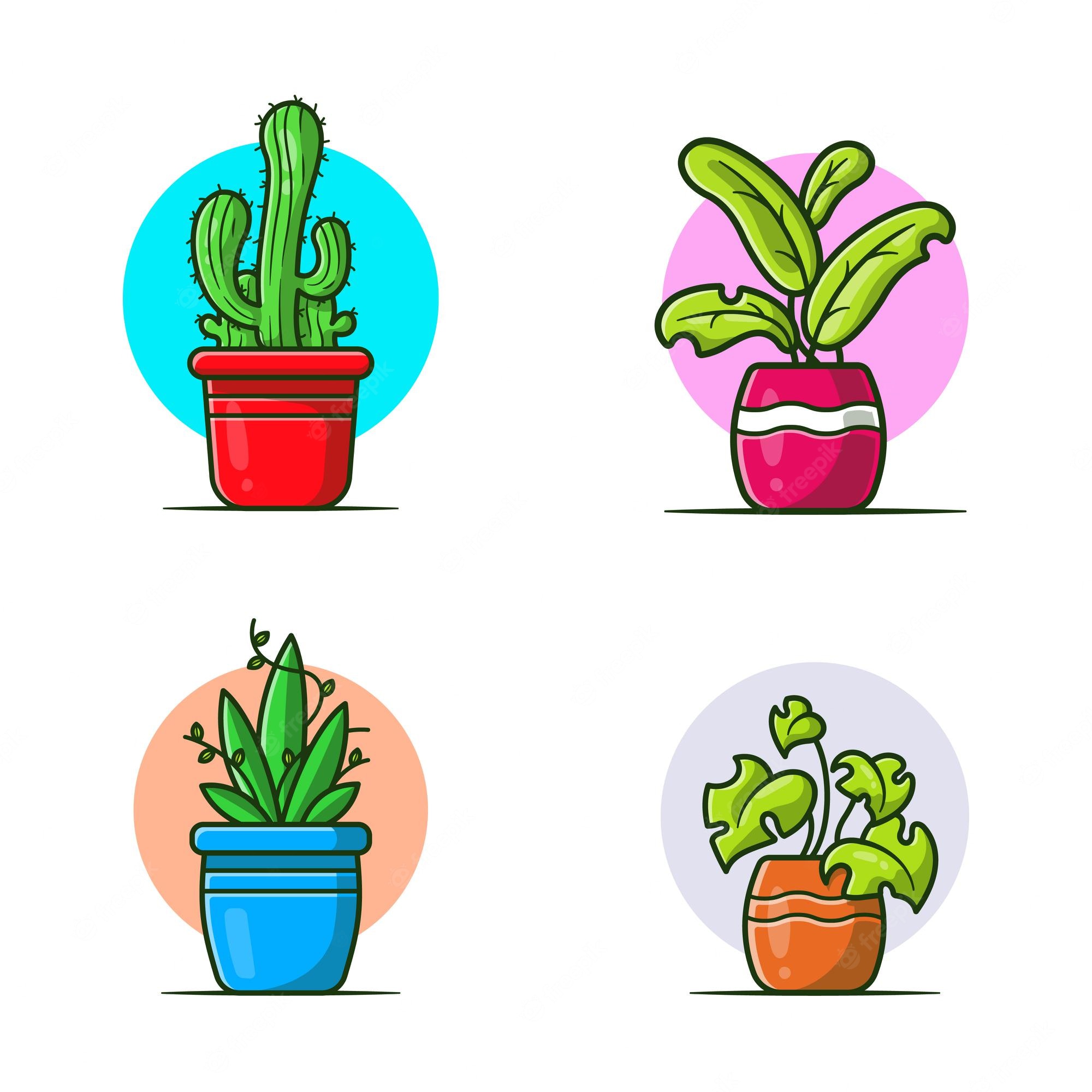 Cartoon Plants Wallpapers Wallpaper Cave