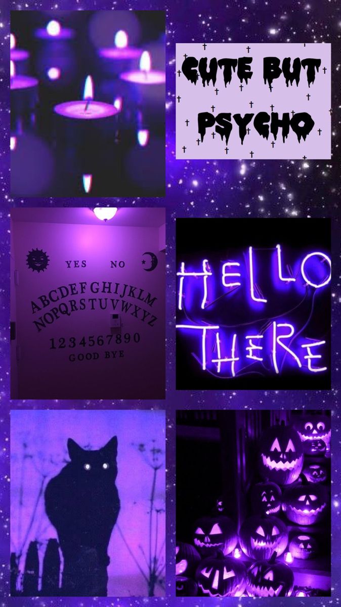 Purple And Black Halloween Wallpapers Wallpaper Cave