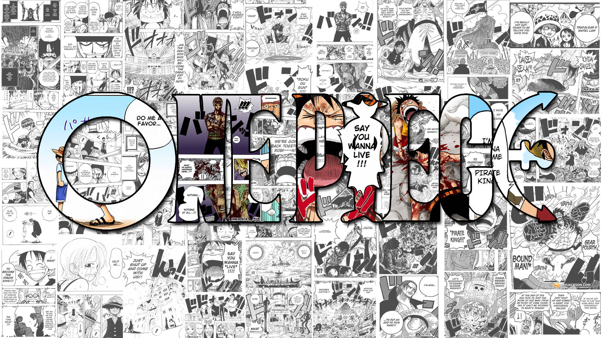 One Piece Manga Panel Wallpapers Wallpaper Cave