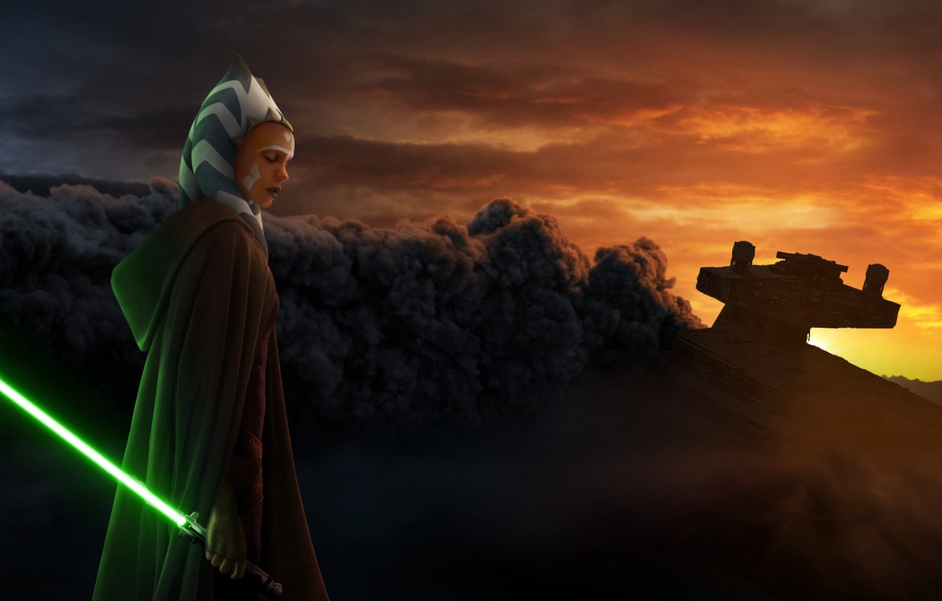 Ahsoka Lightsaber Wallpapers Wallpaper Cave