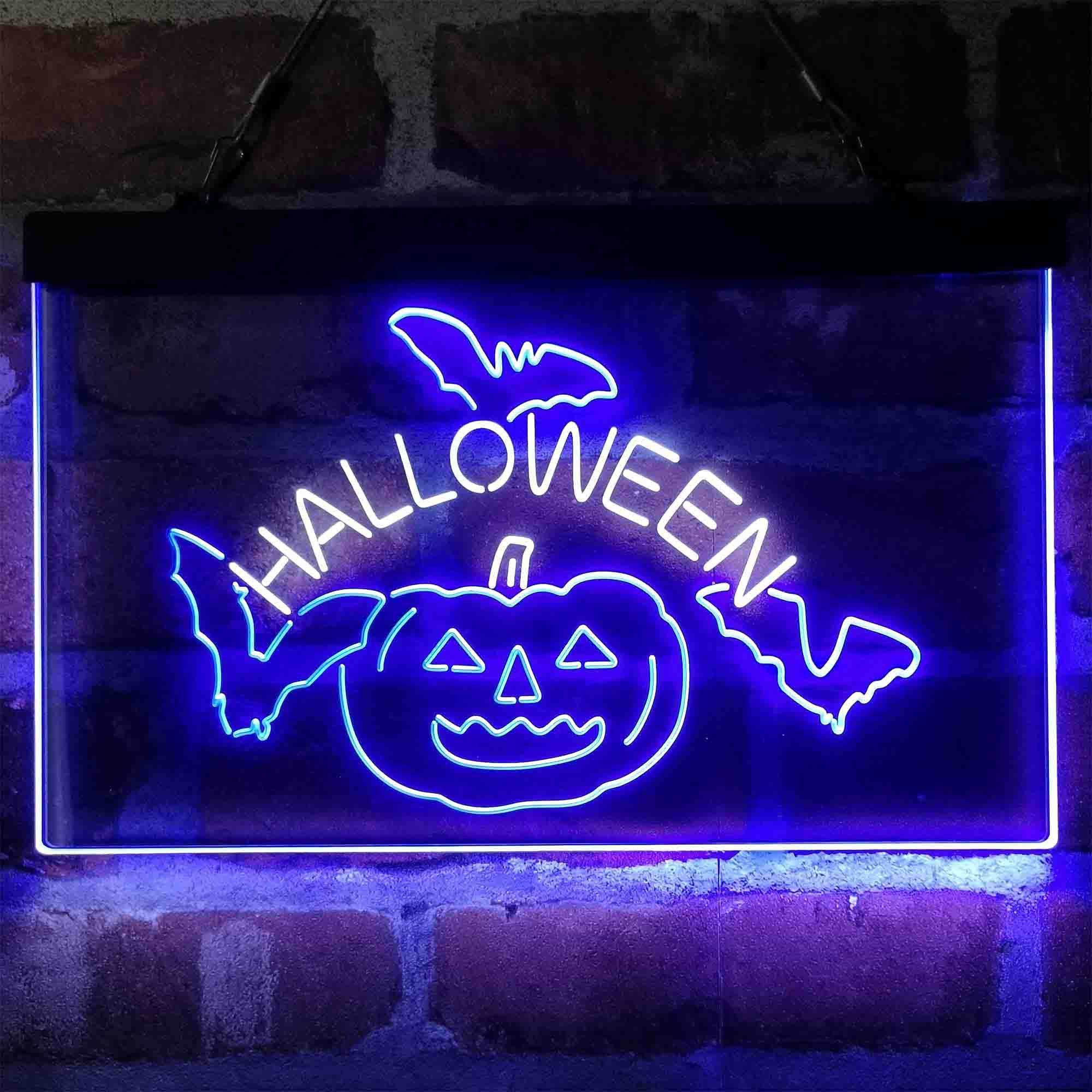 Halloween Led Sign Wallpapers Wallpaper Cave