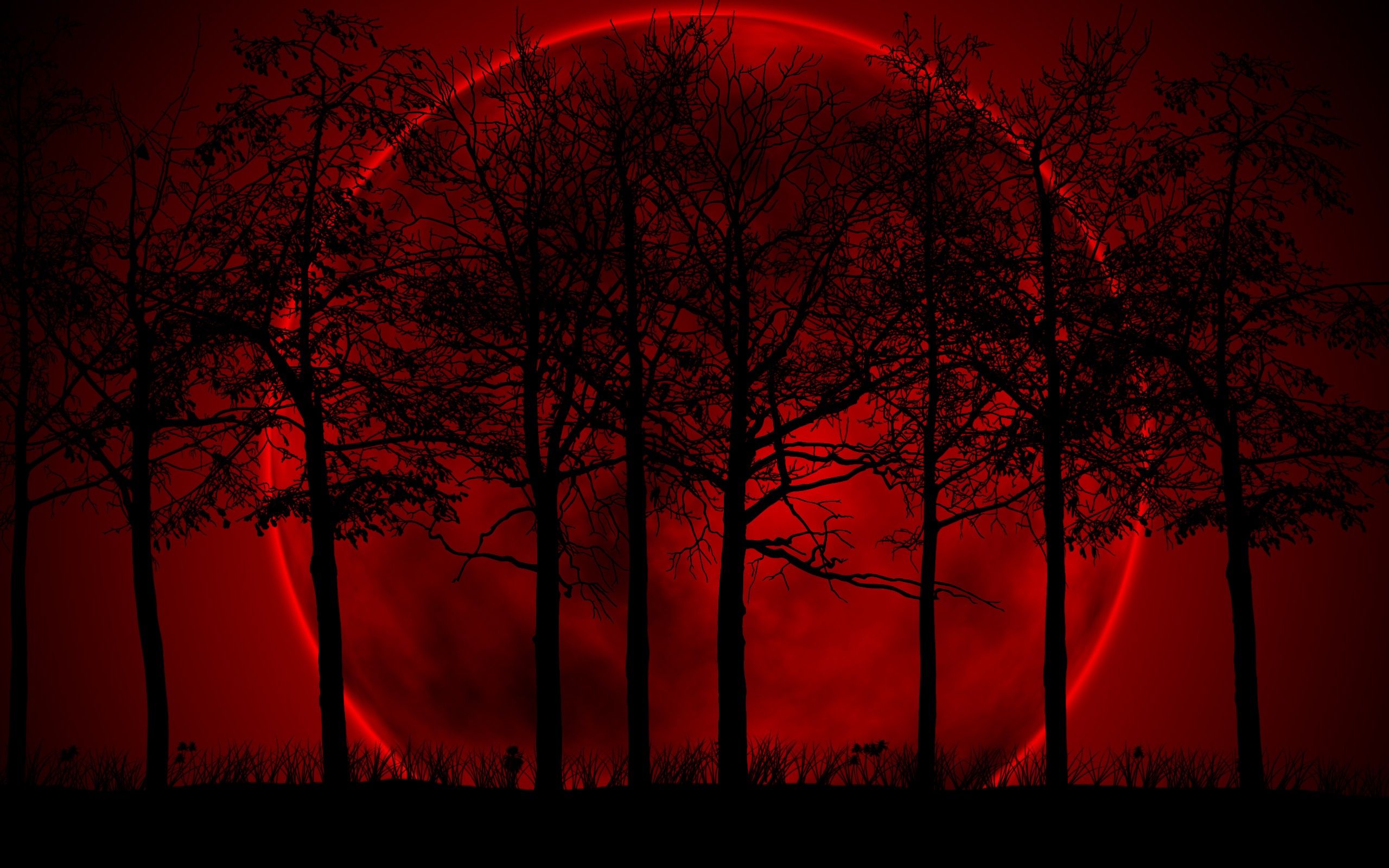 Red Aesthetic Moon Wallpapers Wallpaper Cave