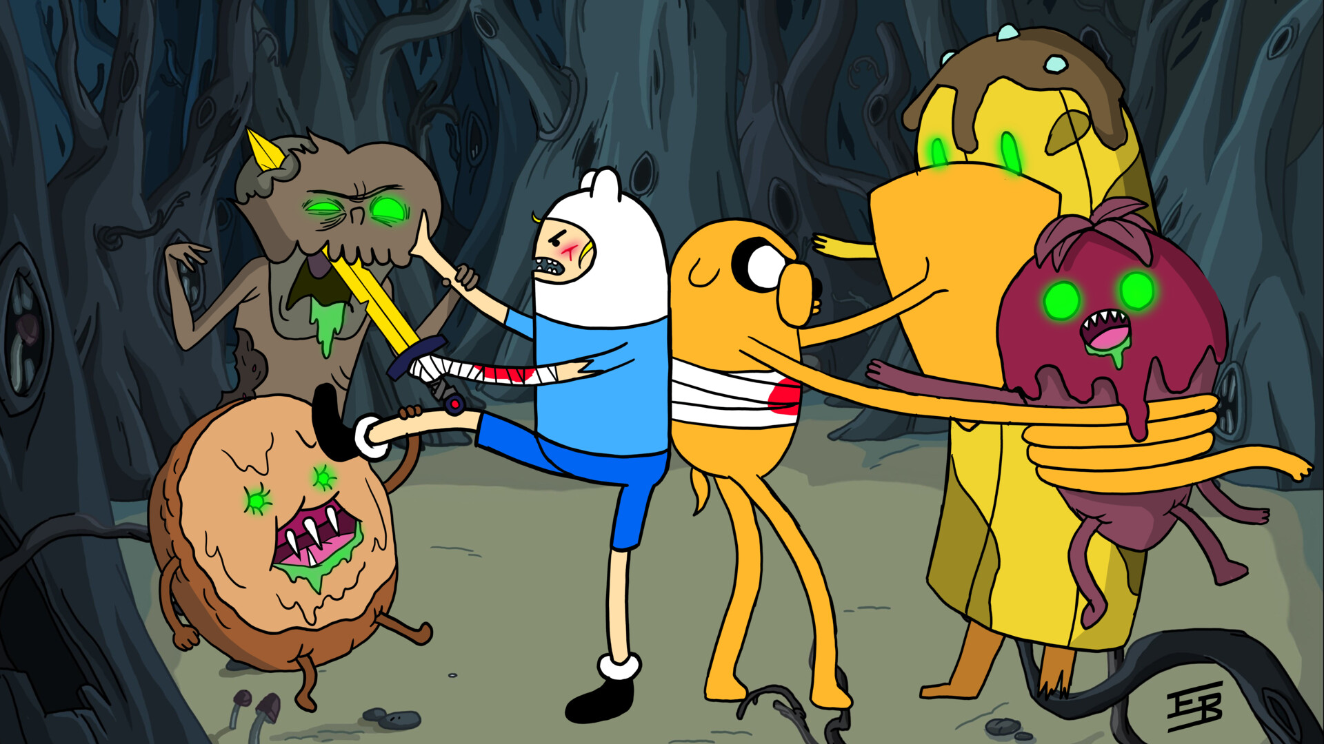 Halloween Adventure Time Wallpapers Wallpaper Cave