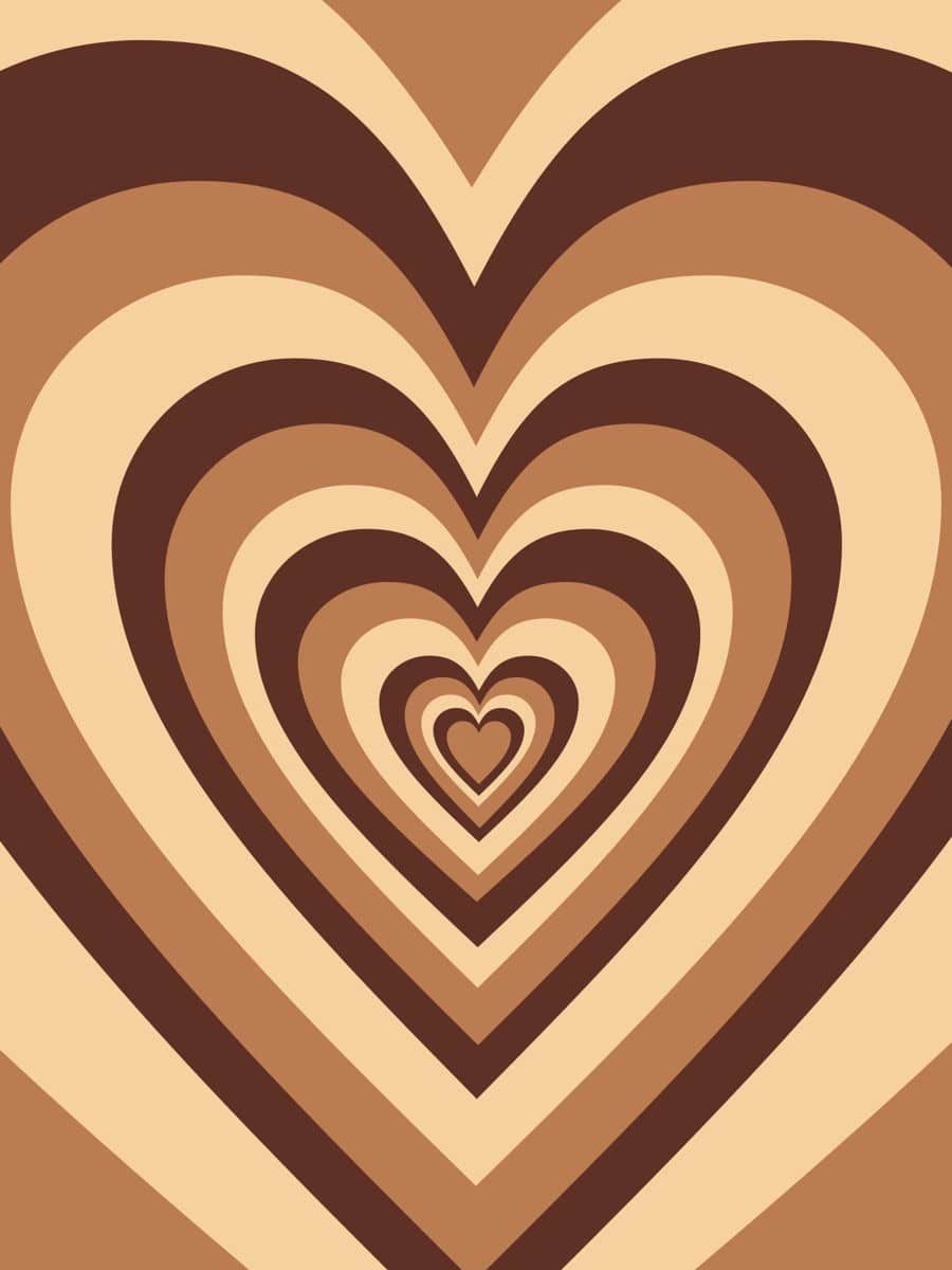 Heart Brown Wallpapers Wallpaper Cave