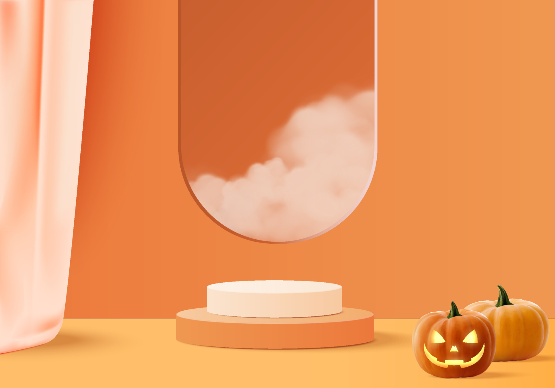 Pastel Orange Halloween Wallpapers Wallpaper Cave