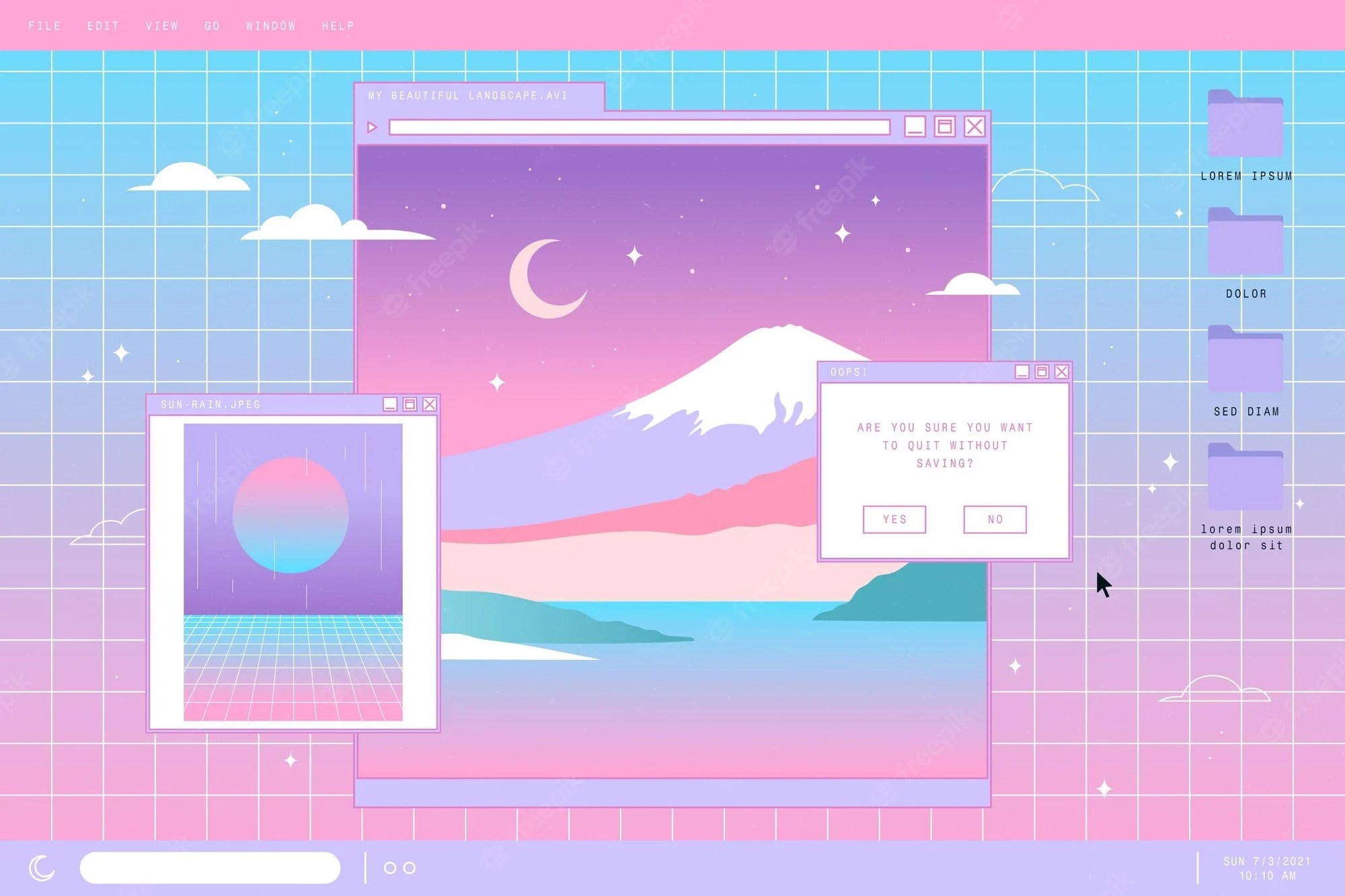 Pastel Vaporwave Wallpapers Wallpaper Cave