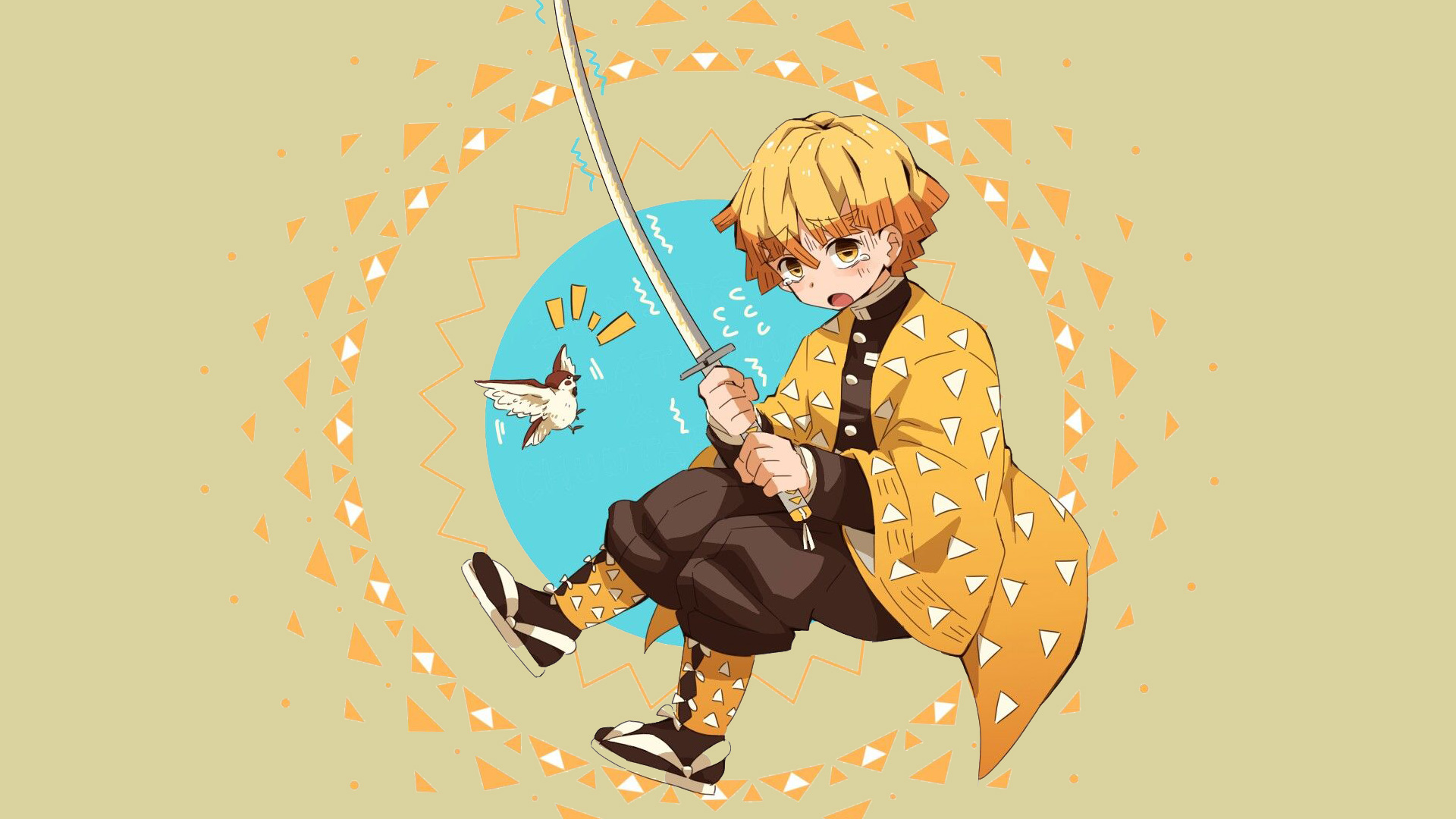 Cute Zenitsu Wallpapers Wallpaper Cave