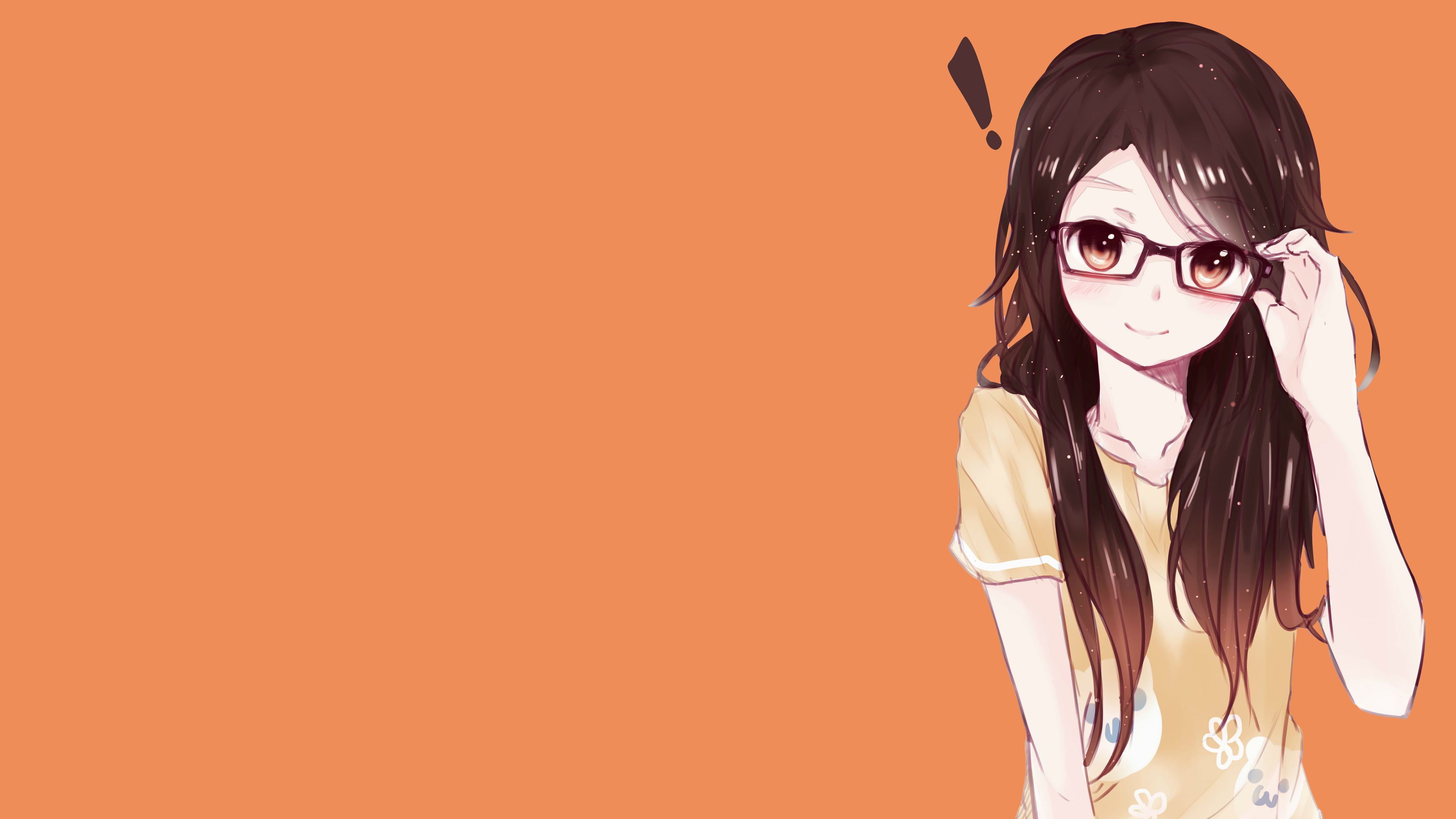 Orange Anime Girl Wallpapers Wallpaper Cave