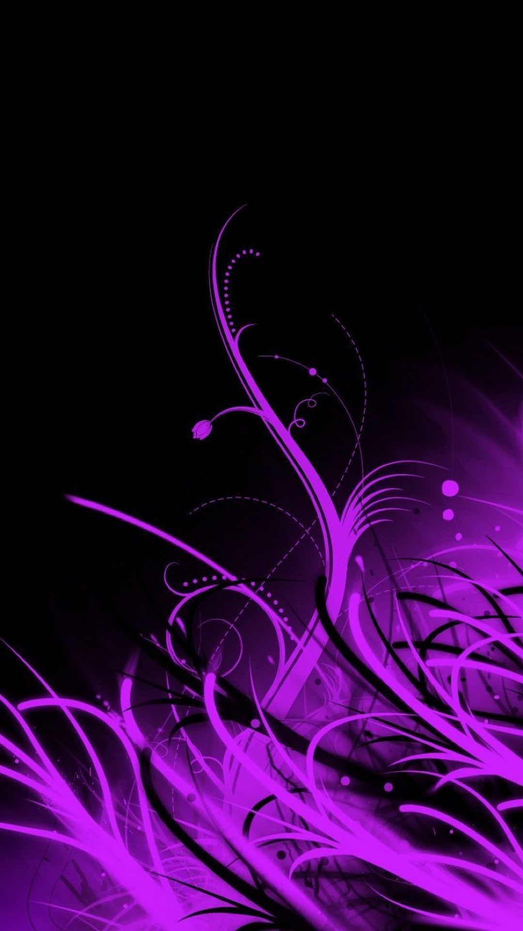 Android Purple Black Wallpapers Wallpaper Cave
