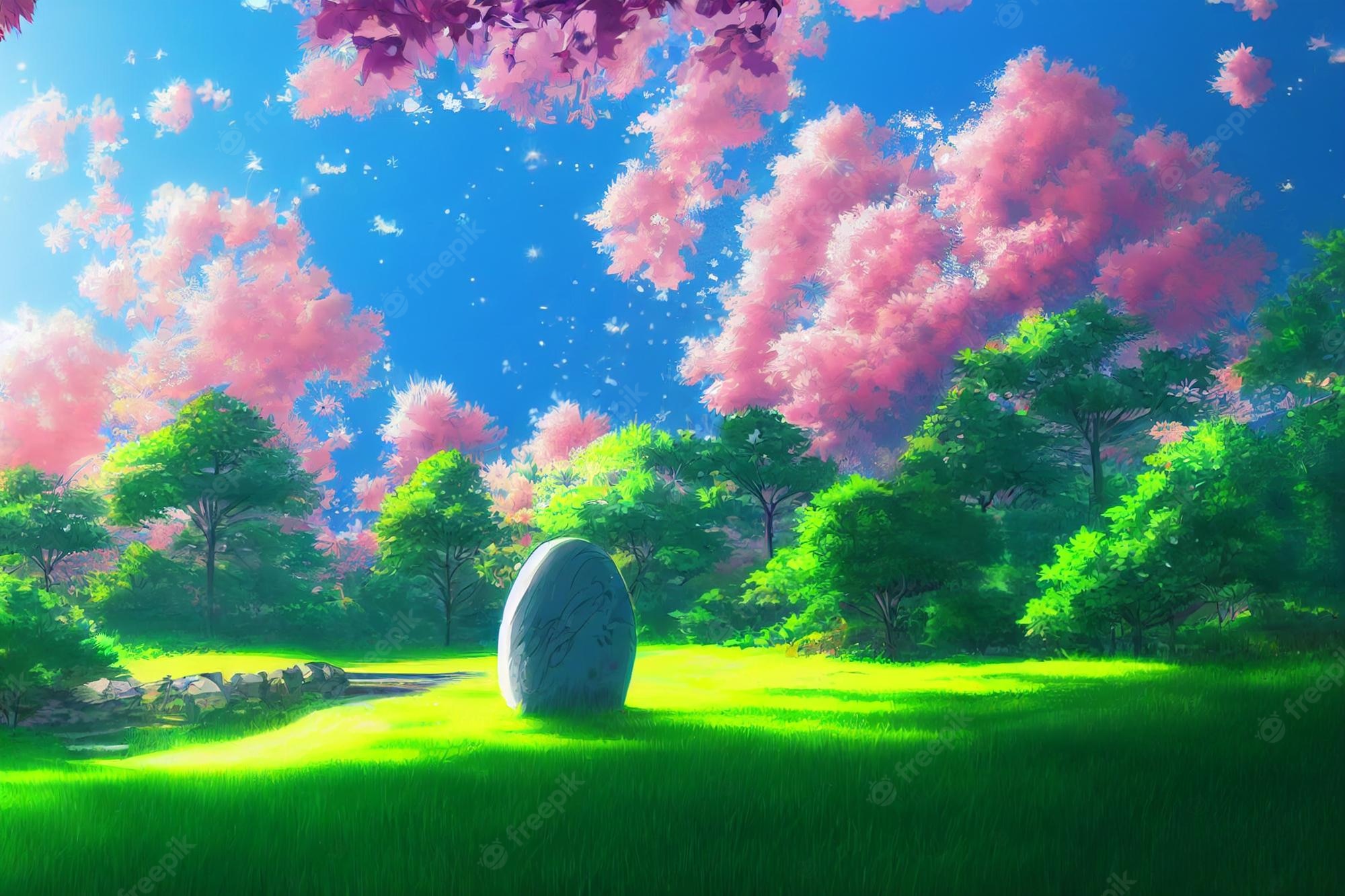 Green Outdoor Anime Wallpapers Wallpaper Cave
