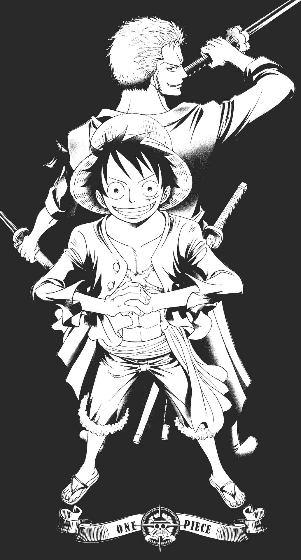 Black And White One Piece Wallpapers Wallpaper Cave