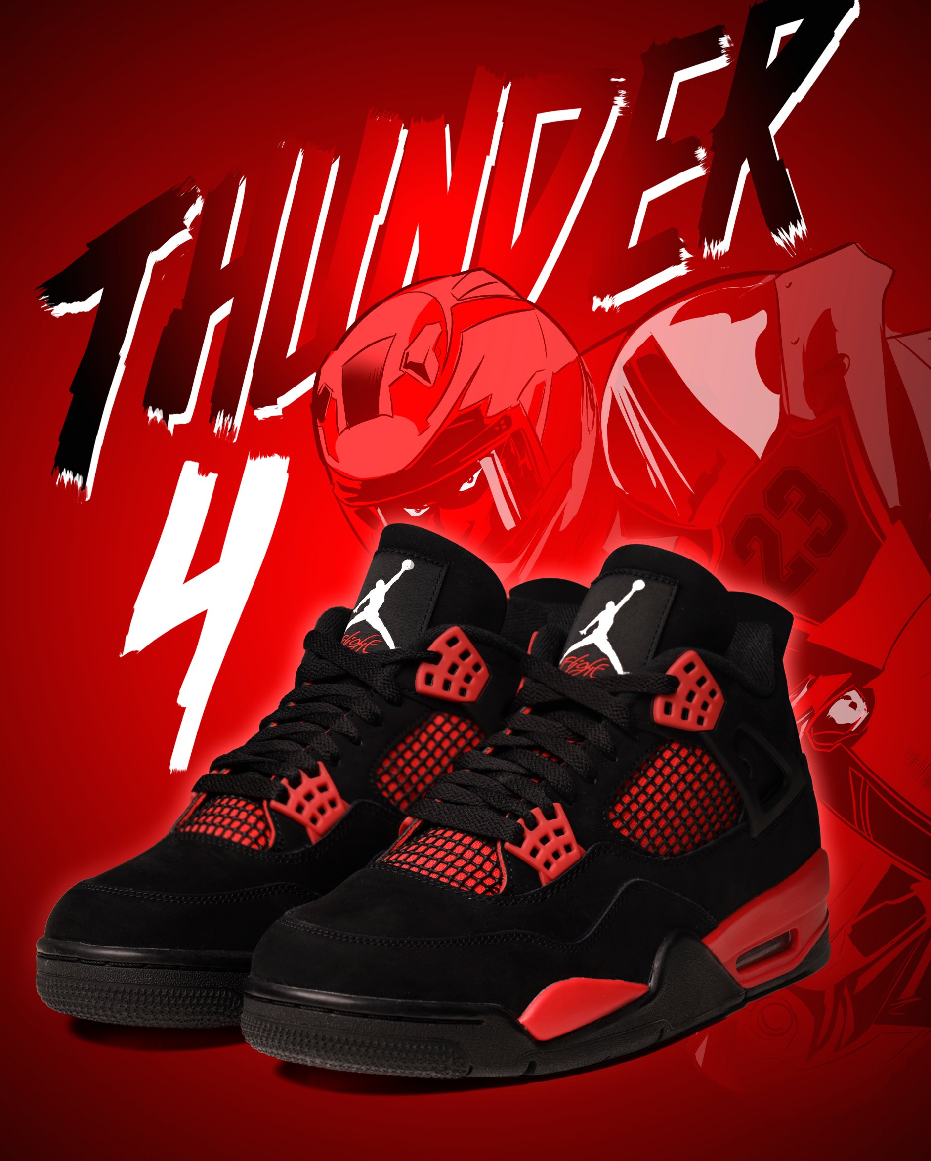 Update 67+ red jordan 4 wallpaper super hot in.cdgdbentre