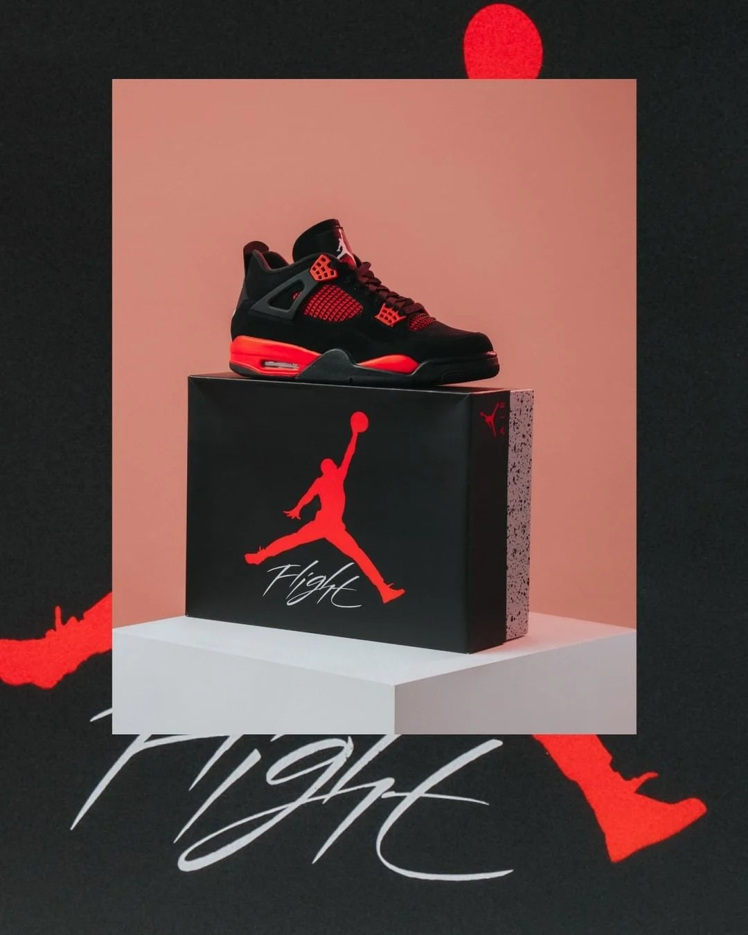 Jordan 4 Red Thunder Wallpapers Wallpaper Cave