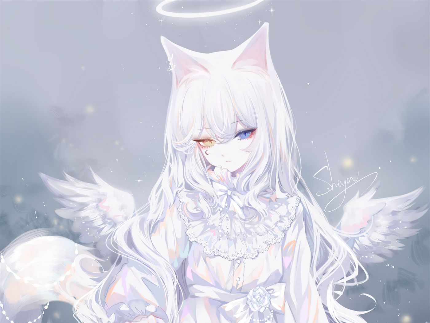 White Anime Girl Wallpapers Wallpaper Cave