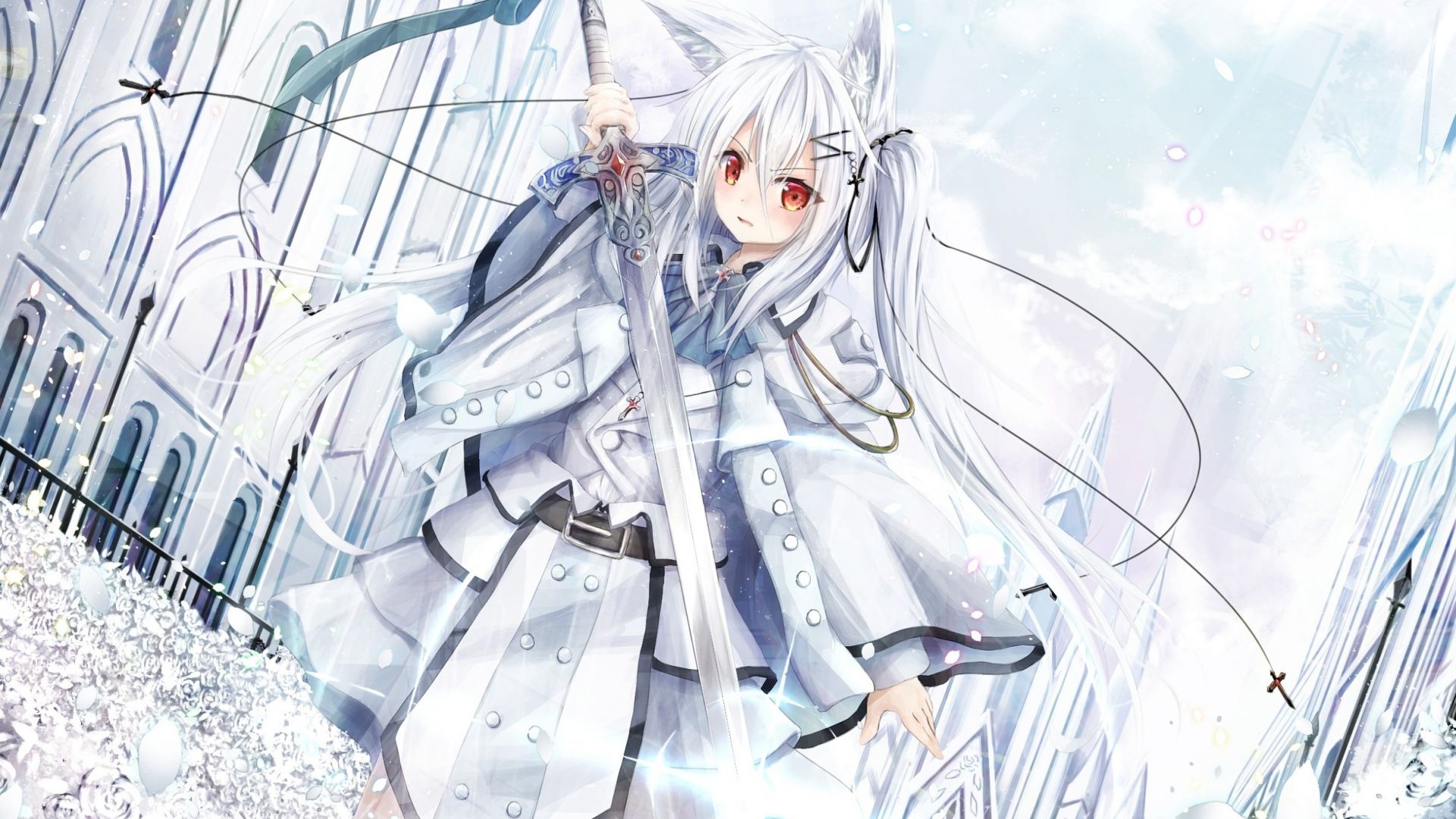 White Anime Girl Wallpapers Wallpaper Cave