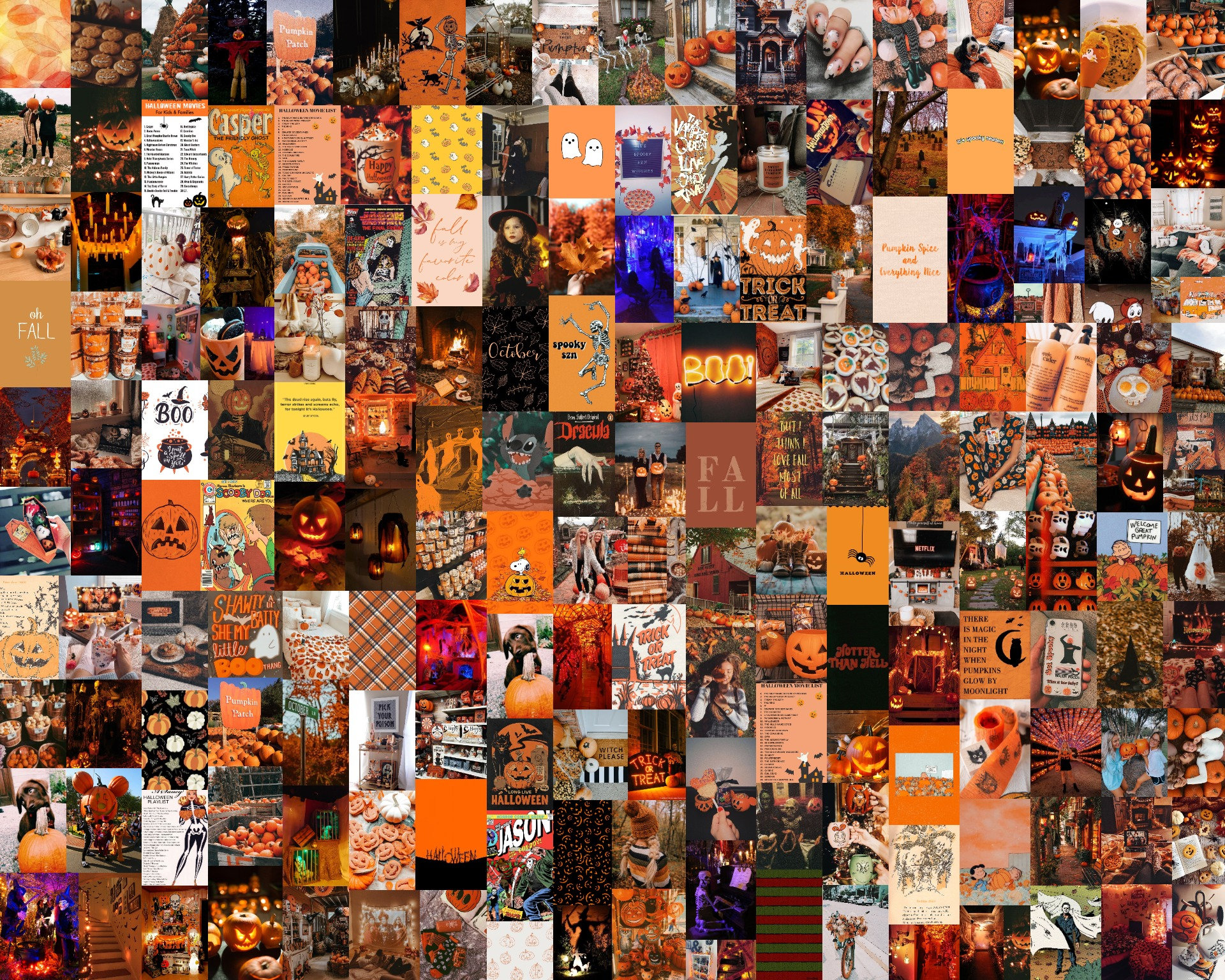 Halloween Collage Horizontal Wallpapers Wallpaper Cave