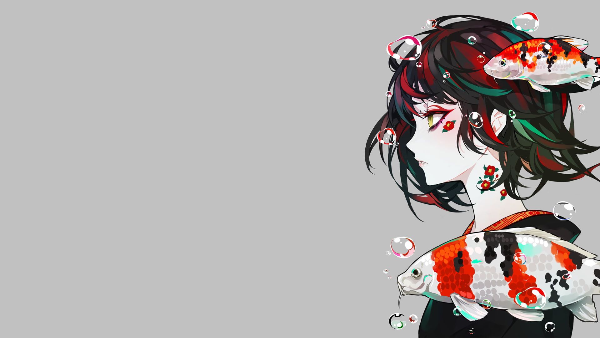 Anime Girl Koi Fish Wallpaper The Best Porn site