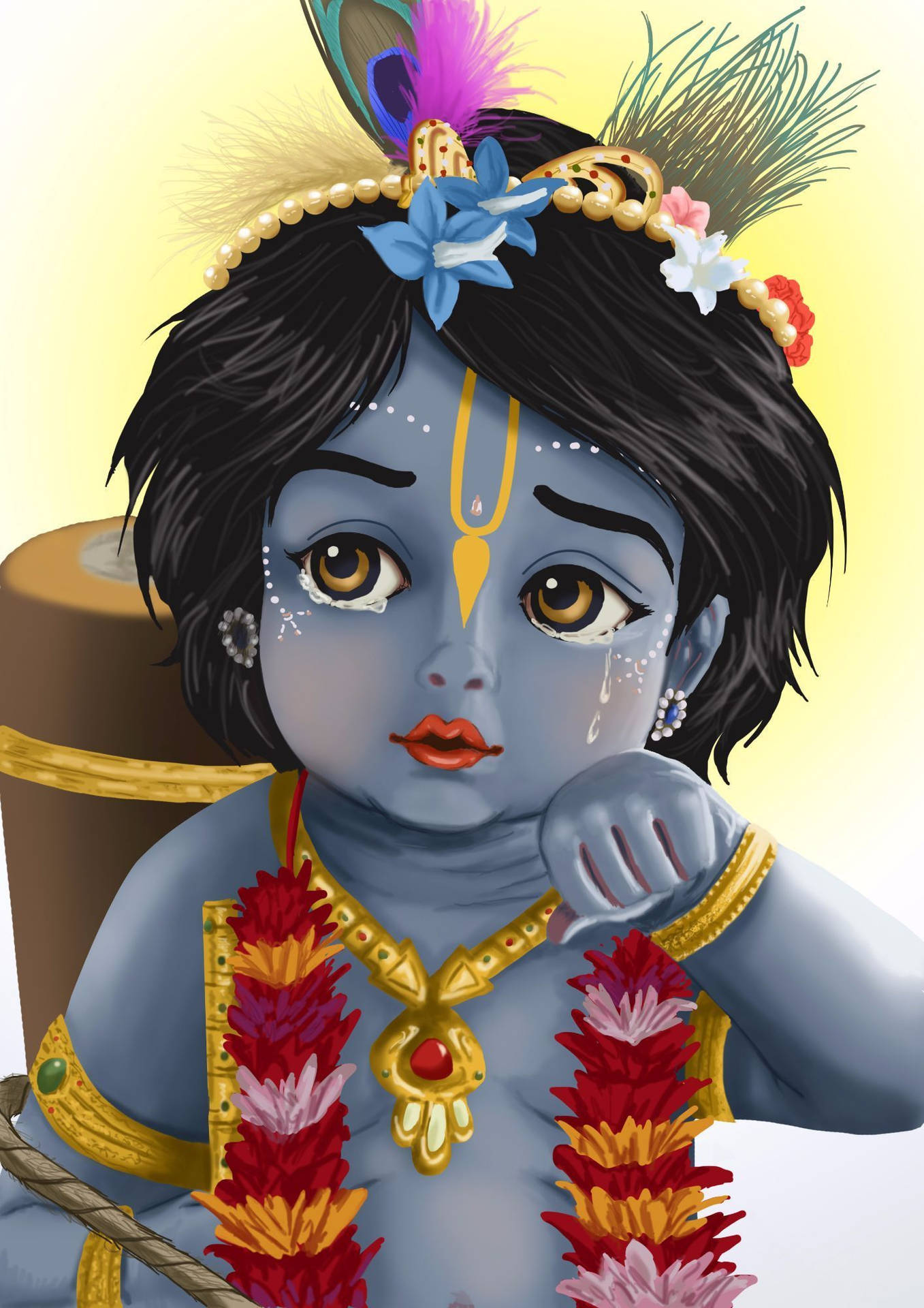 Lord Krishna Animation Wallpapers Wallpaper Cave