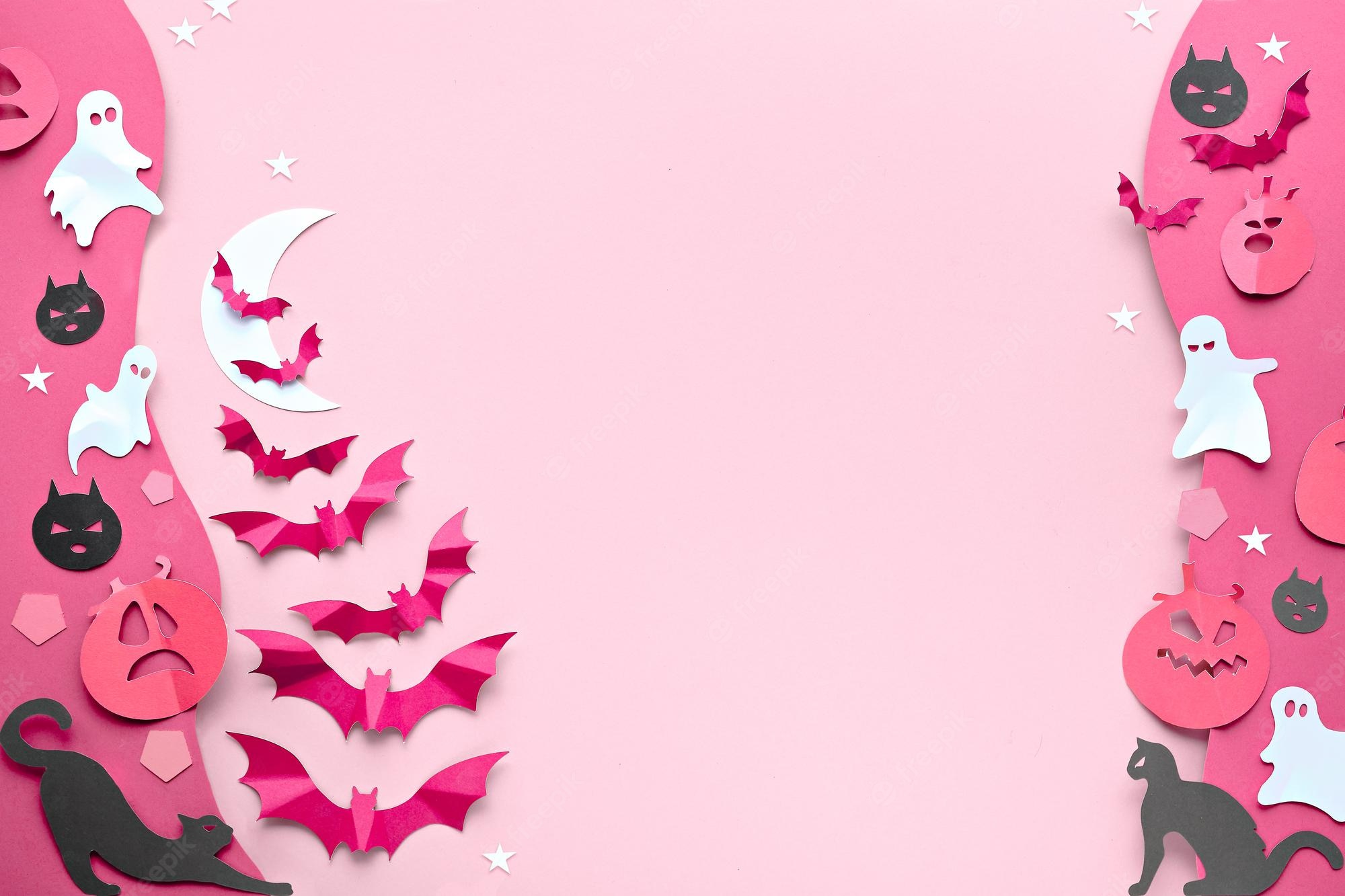 Pink Halloween Cute Wallpapers Wallpaper Cave