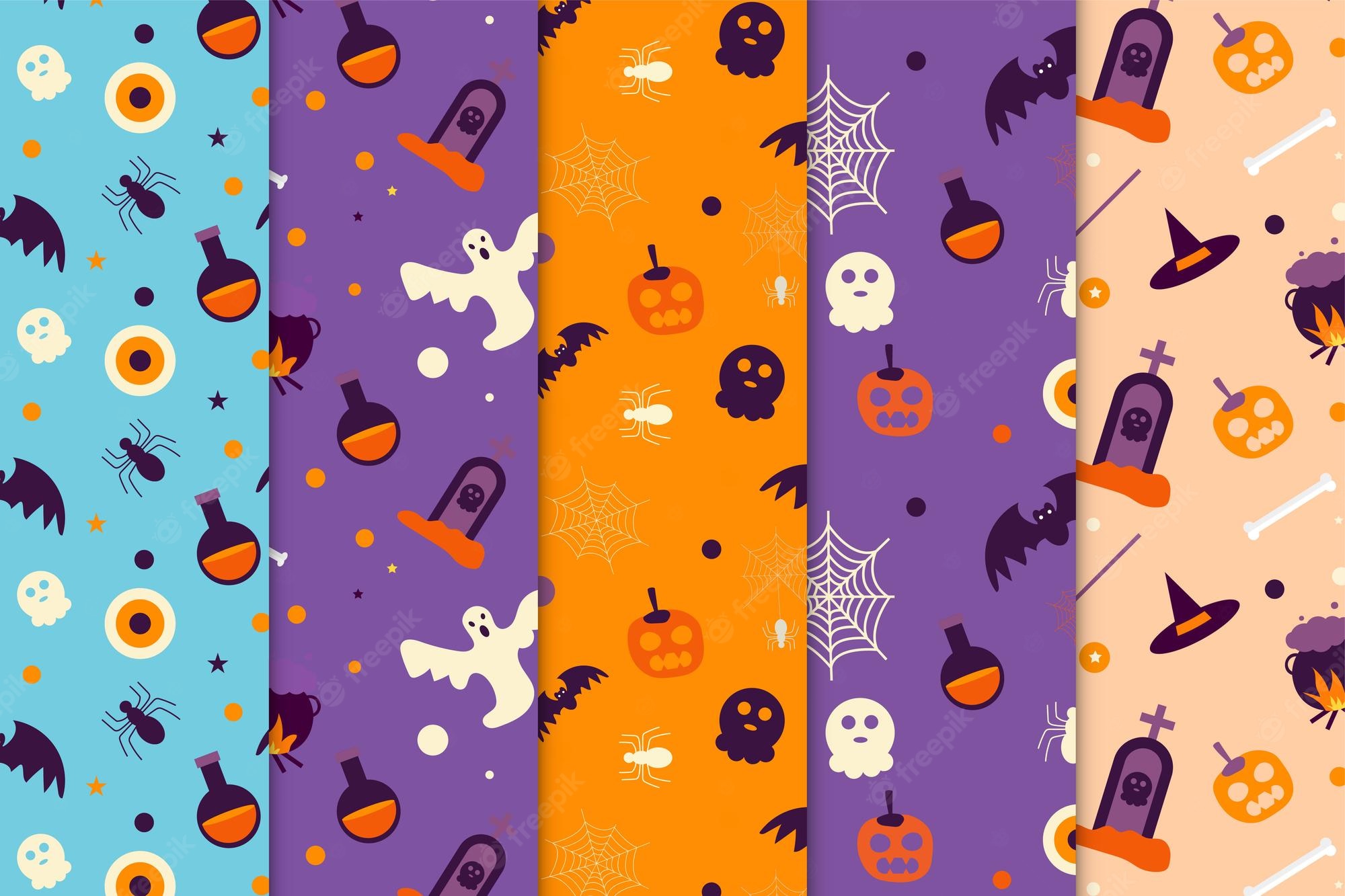 Halloween Purple And Orange Wallpapers Wallpaper Cave