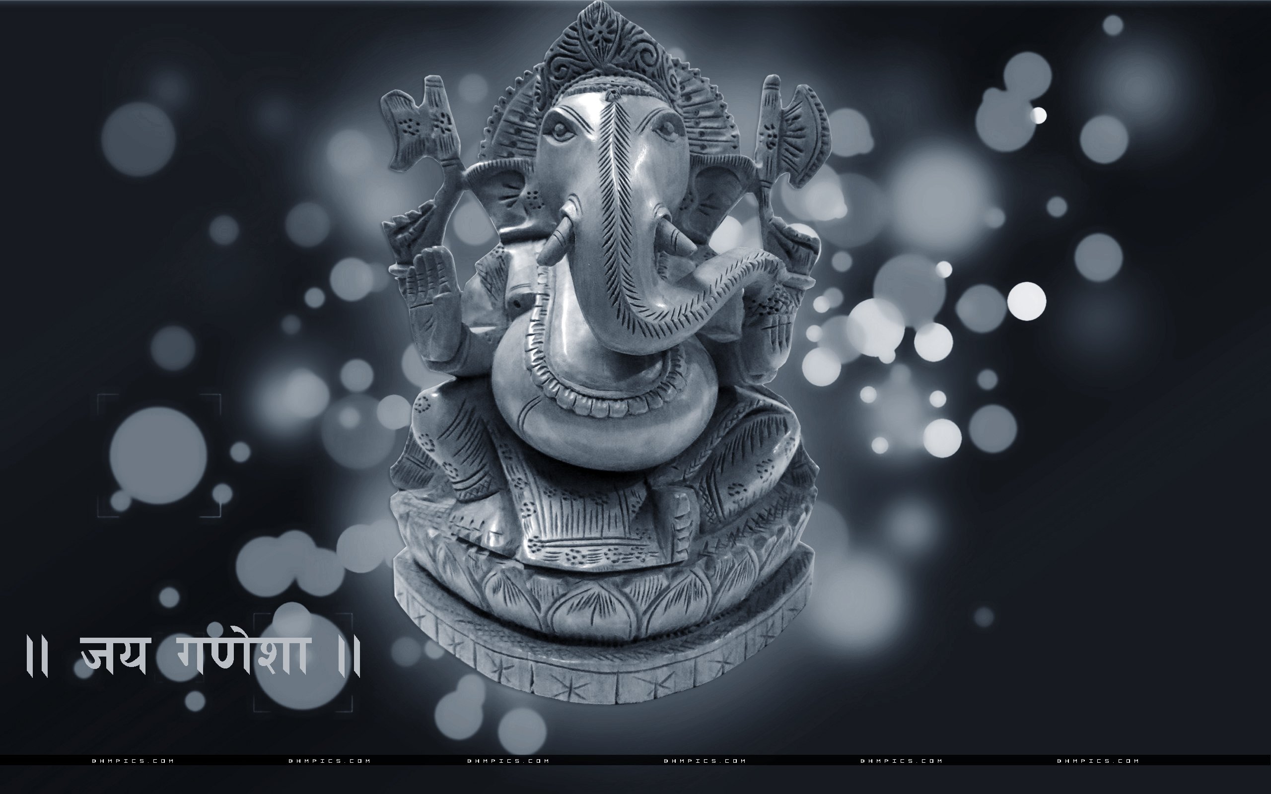 Ganpati Black Wallpaper