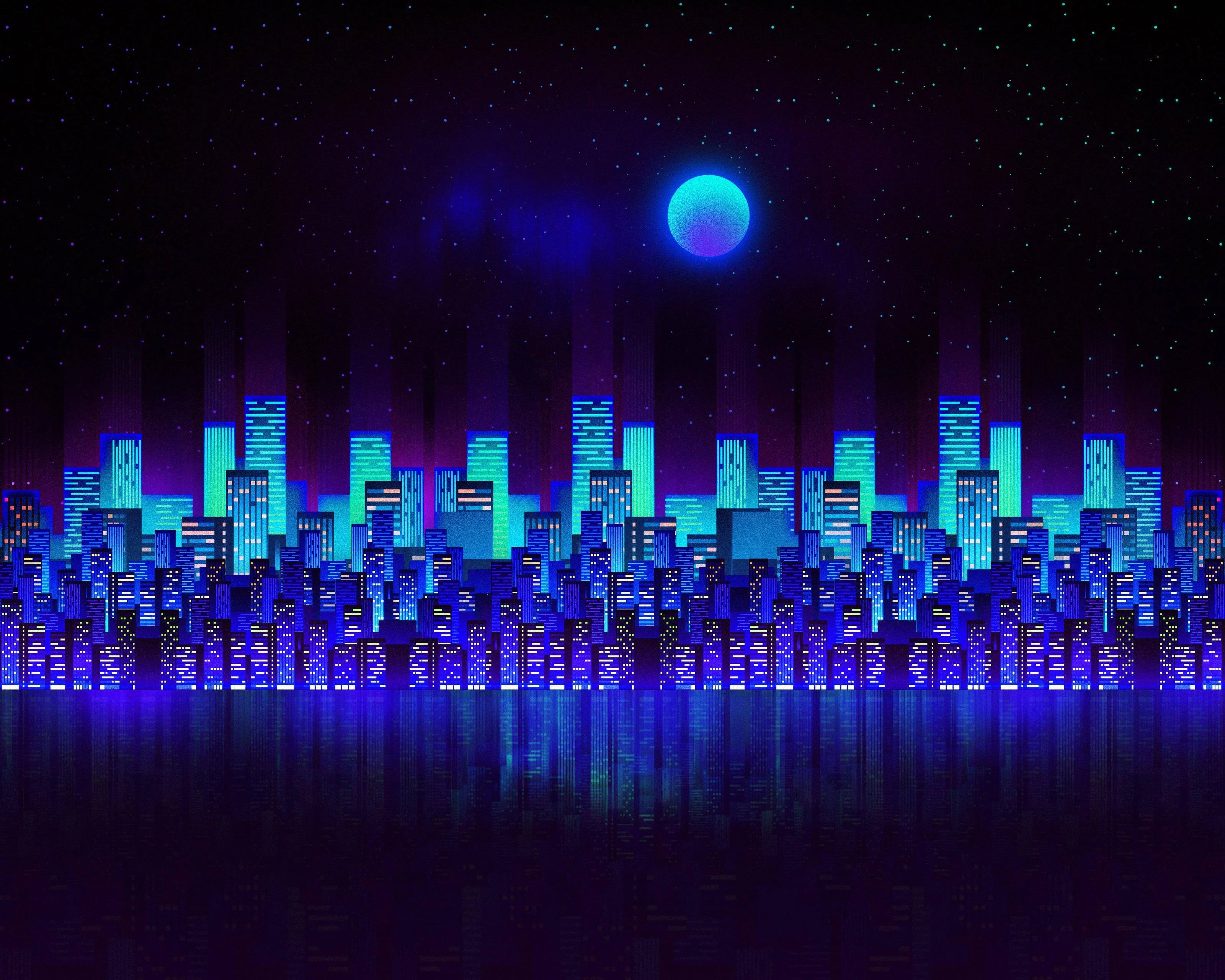 Wide Neon City Aesthetic Wallpapers Wallpaper Cave