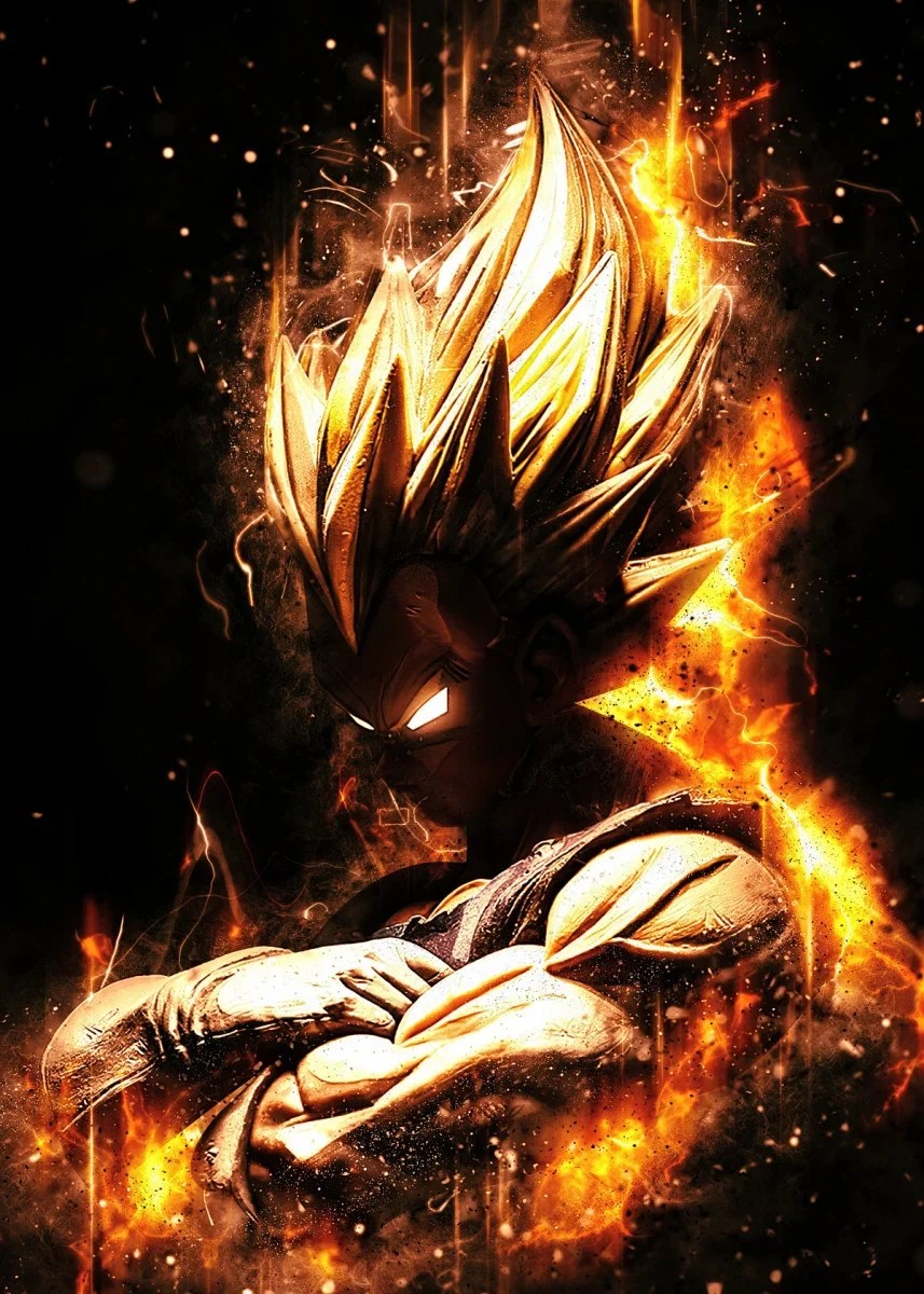 Goku Fire Wallpapers Wallpaper Cave