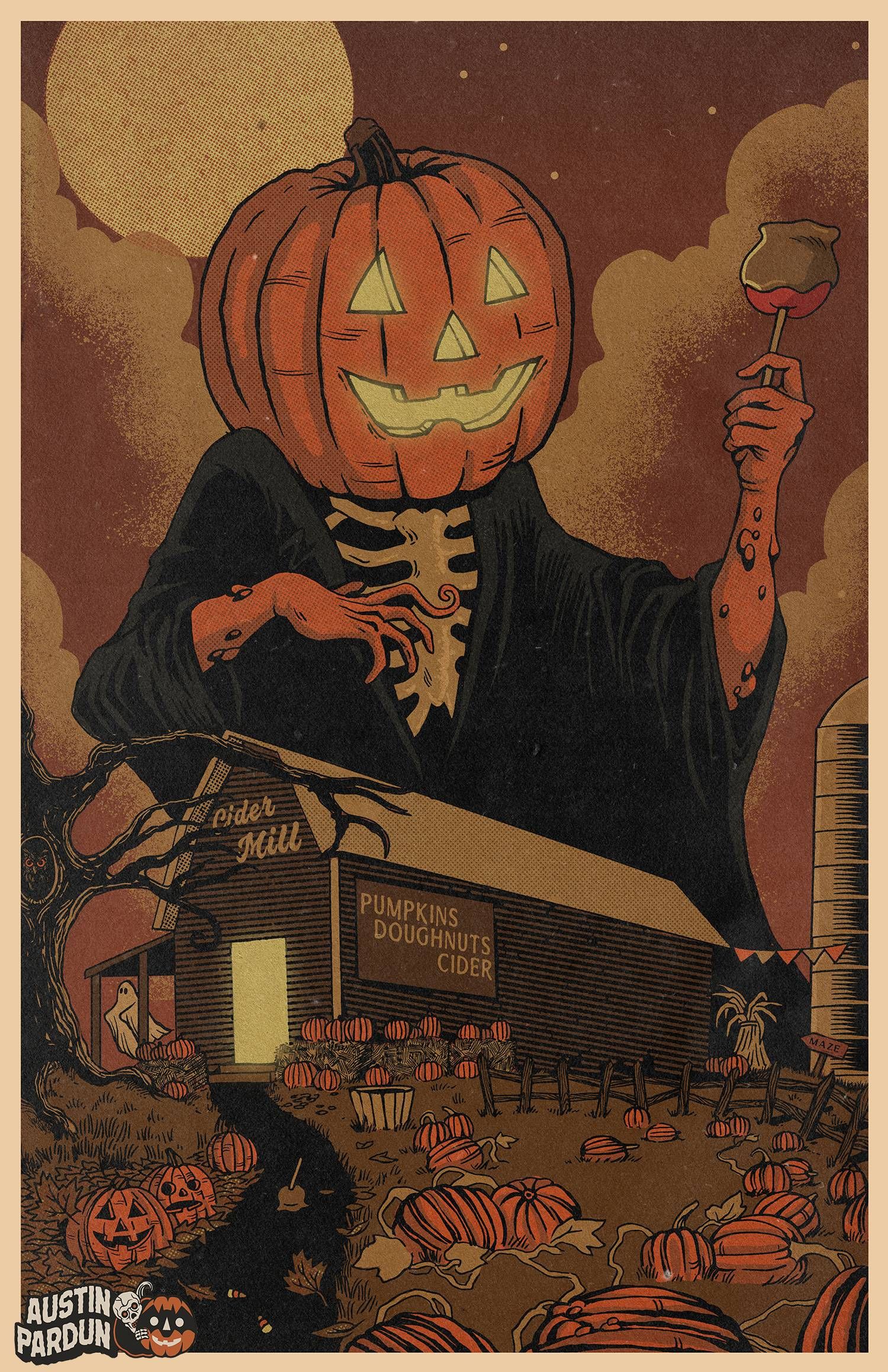 Vintage Halloween Art Wallpapers Wallpaper Cave