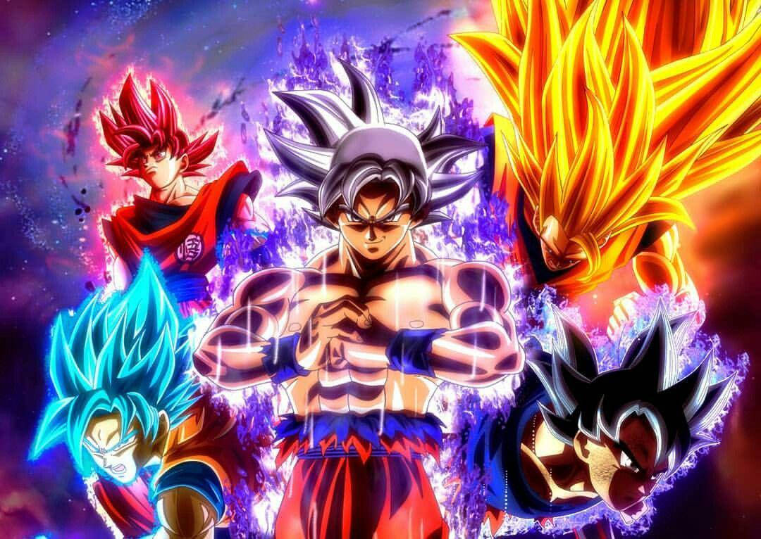 Rainbow Goku Wallpapers Wallpaper Cave