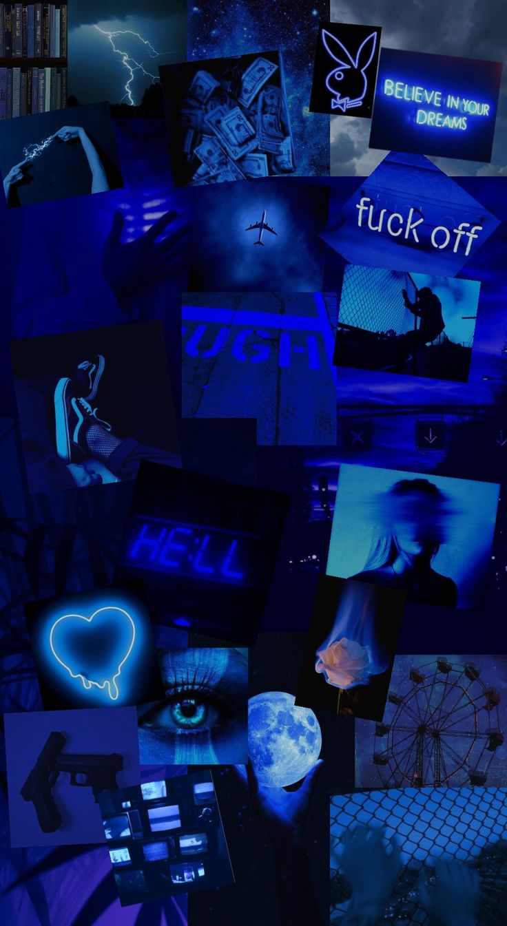 Blue Aesthetic Halloween Wallpapers Wallpaper Cave