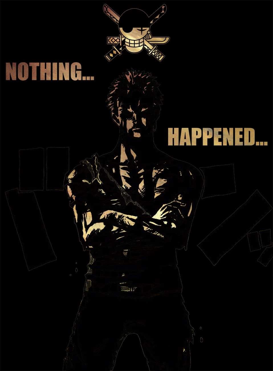 Zoro Nothing Happened Wallpapers Wallpaper Cave