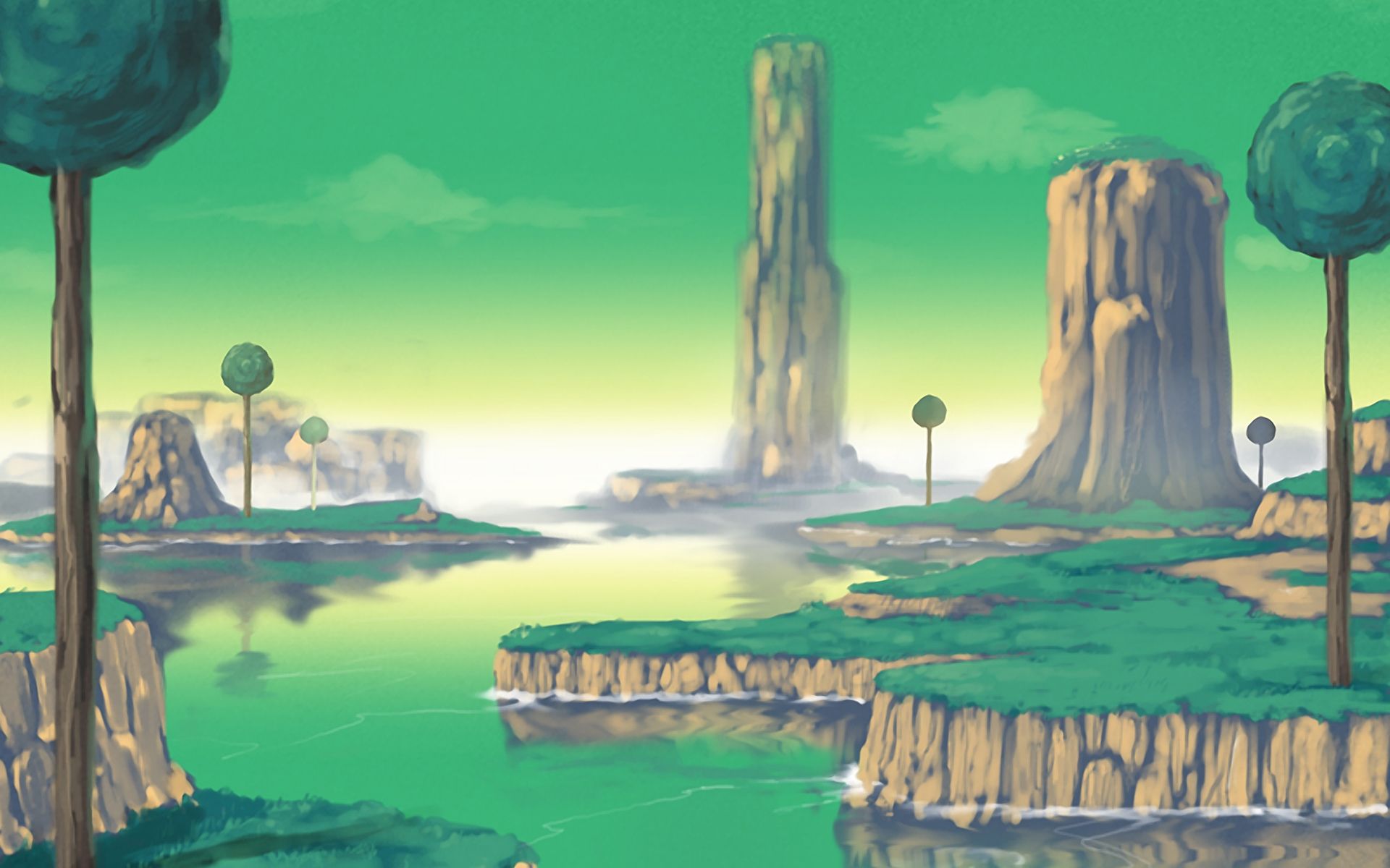 Dragon Ball Landscape Wallpapers Wallpaper Cave