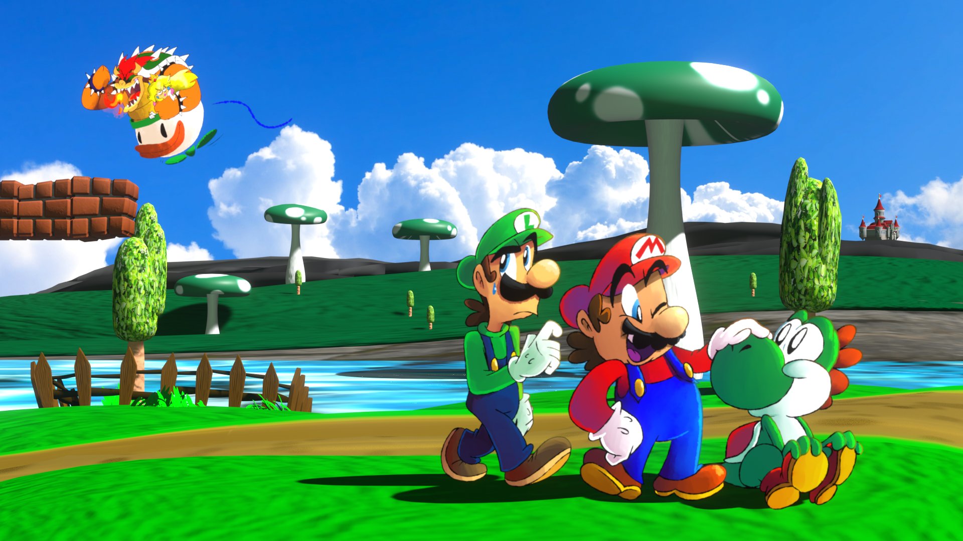 Mario Mushroom Kingdom Wallpapers Wallpaper Cave