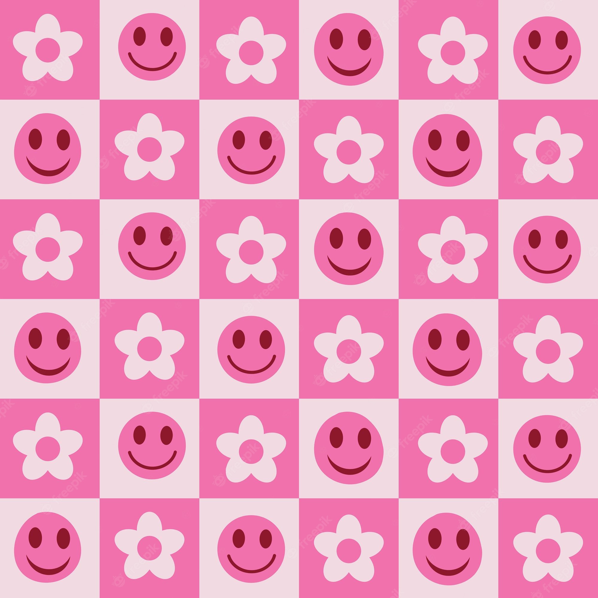 Pink Smiley Face Wallpapers Wallpaper Cave