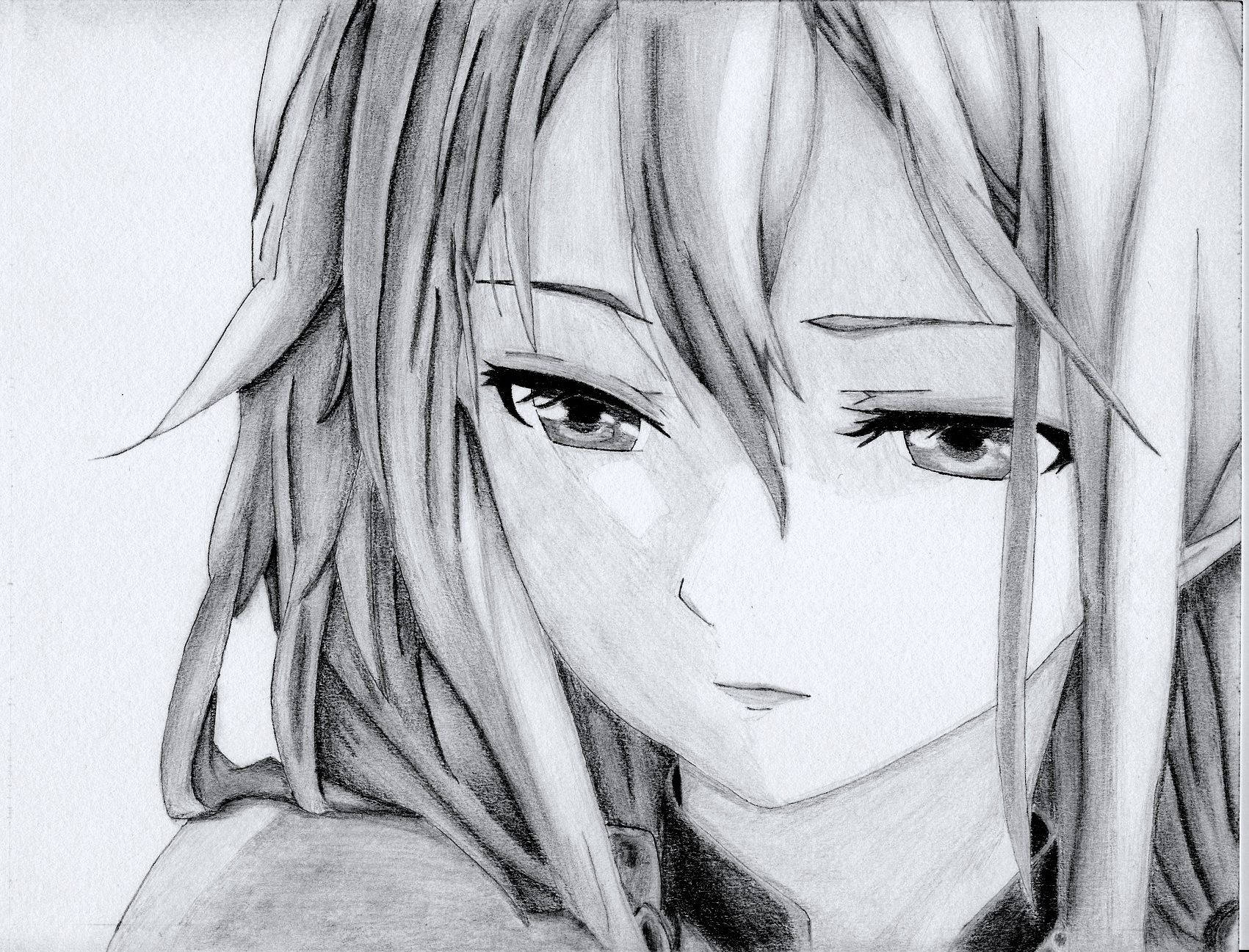 Pencil Sketch Girl Wallpapers Wallpaper Cave
