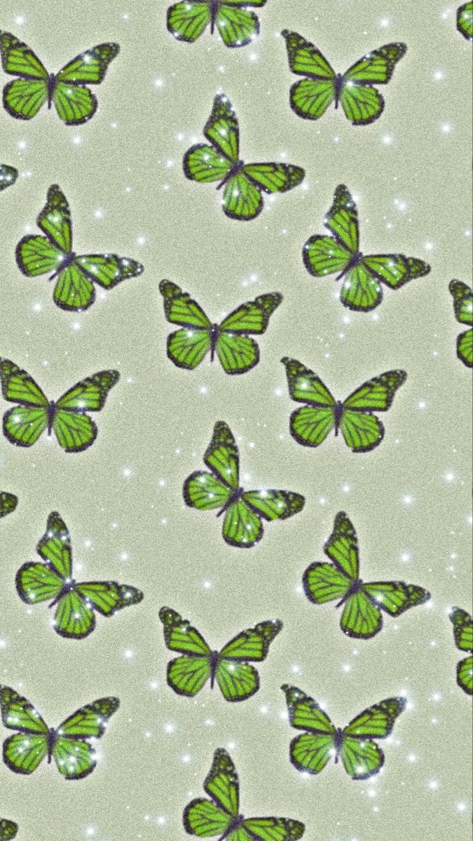 Green Aesthetic Butterfly Wallpapers Wallpaper Cave