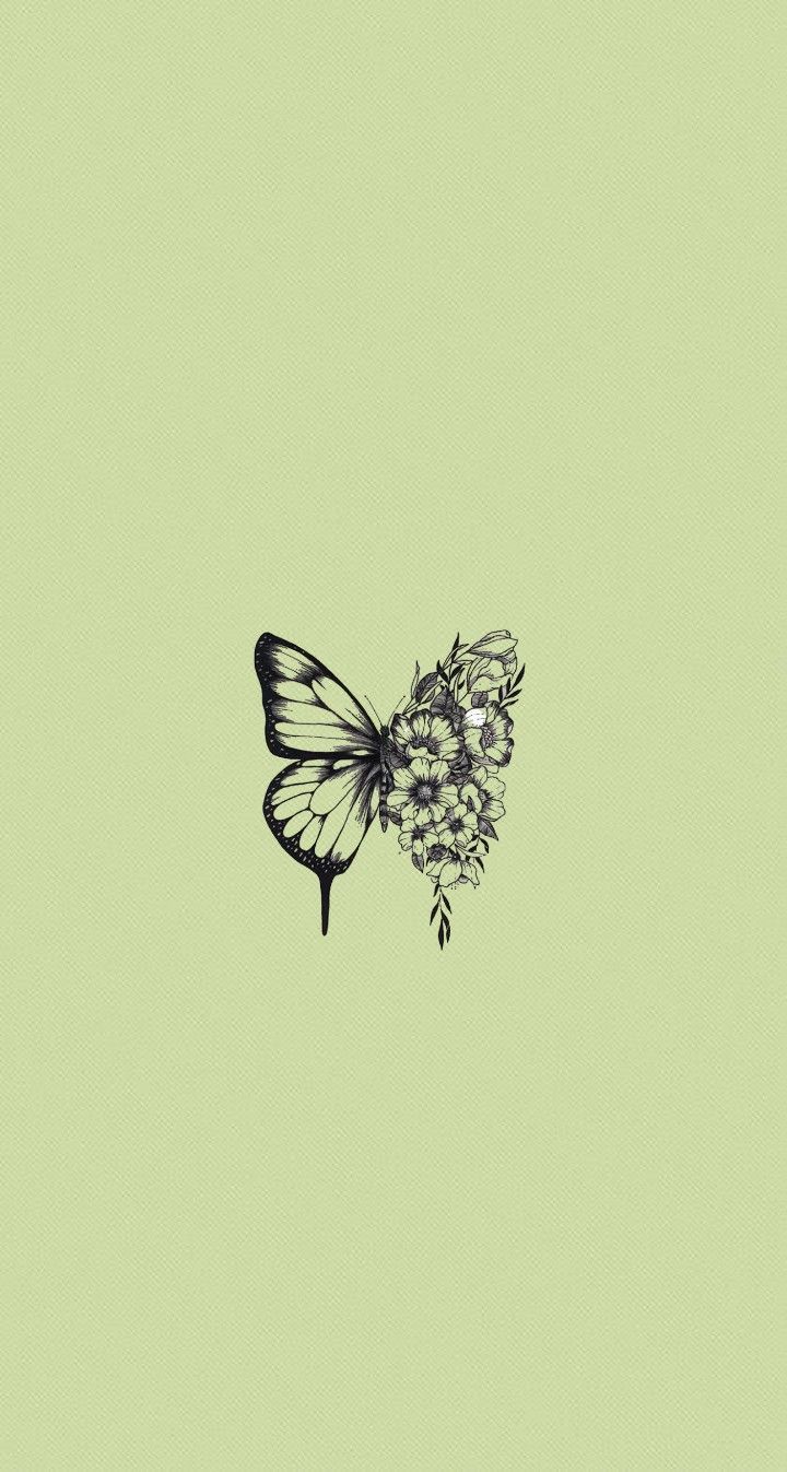 Green Aesthetic Butterfly Wallpapers Wallpaper Cave