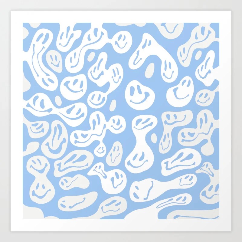 Share 52+ blue smiley face wallpaper aesthetic latest in.cdgdbentre