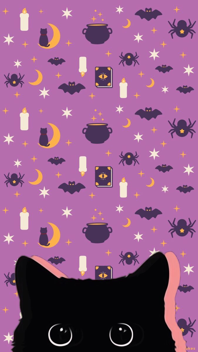 Kawaii Cute Black Cat Wallpapers Wallpaper Cave