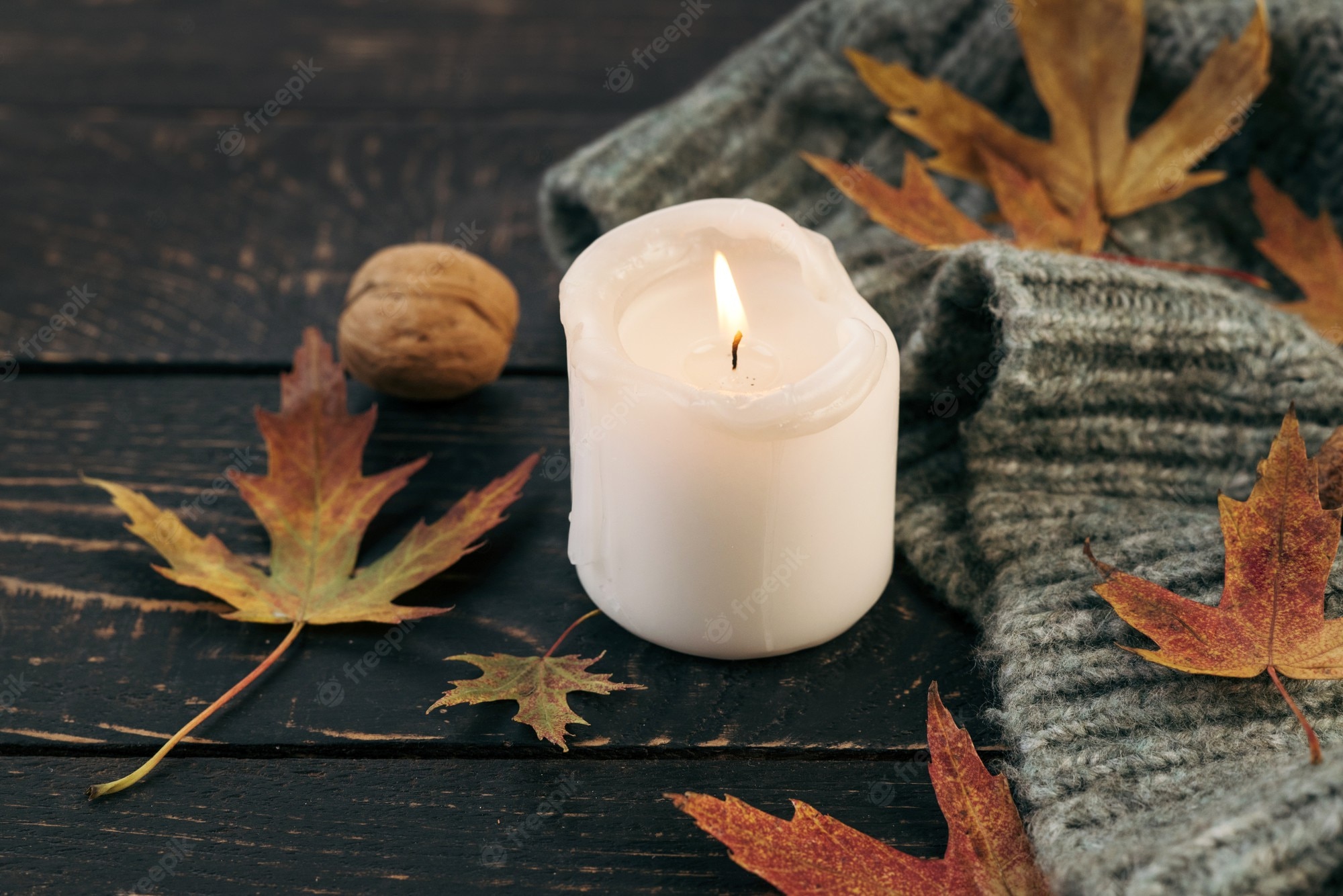 Candle Autumn Wallpapers Wallpaper Cave