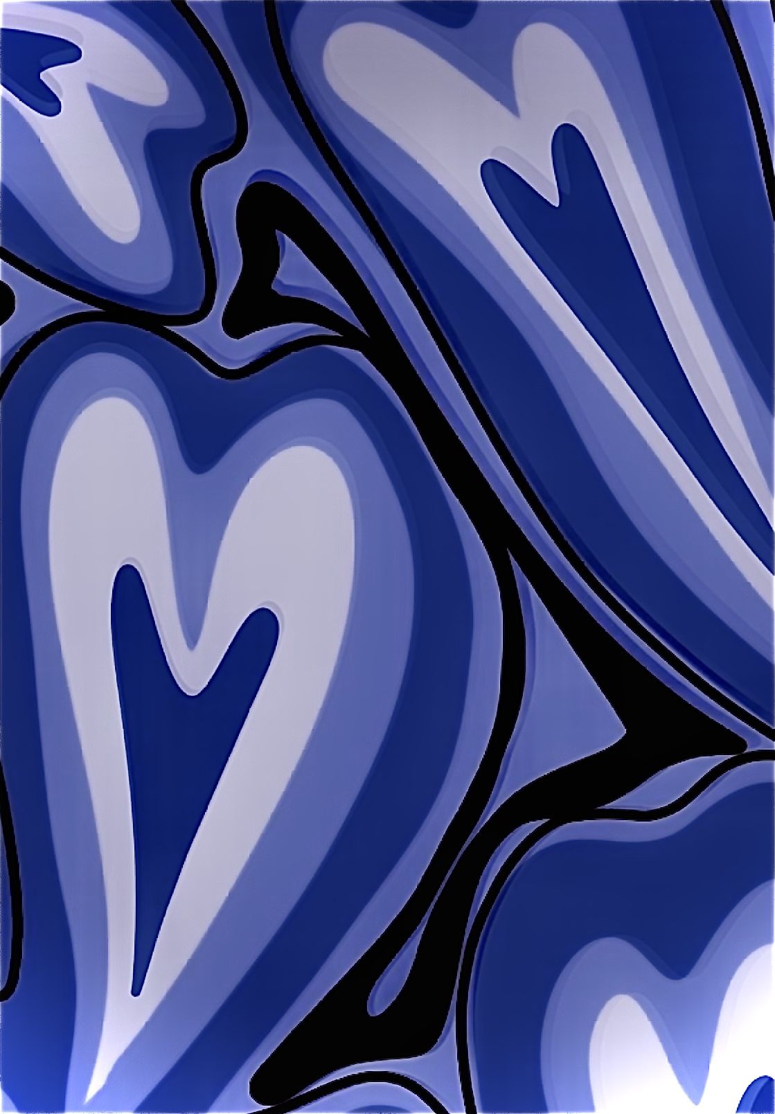 Dark Blue Hearts Wallpapers Wallpaper Cave