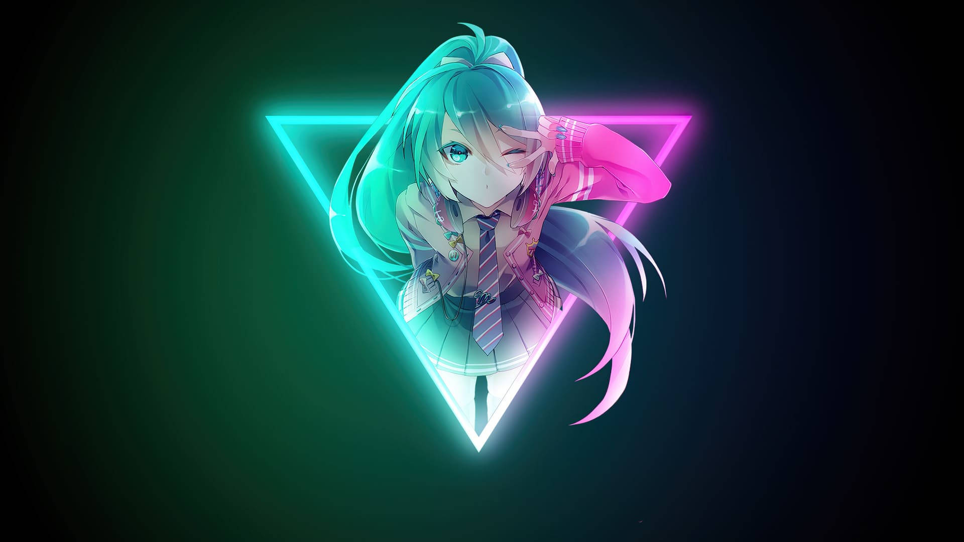 Cool Neon Anime Wallpapers Wallpaper Cave
