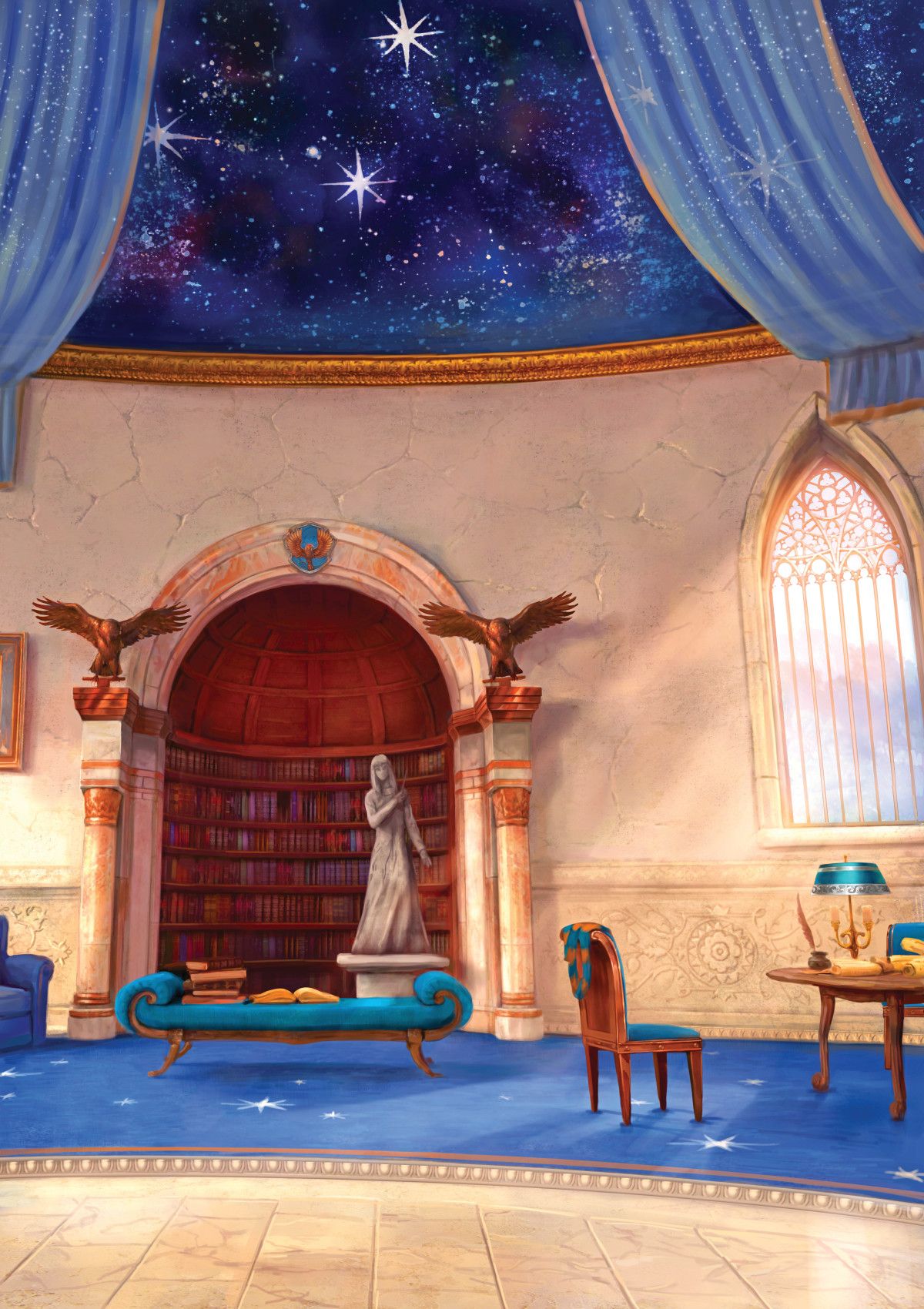 Ravenclaw Common Room Wallpapers Wallpaper Cave