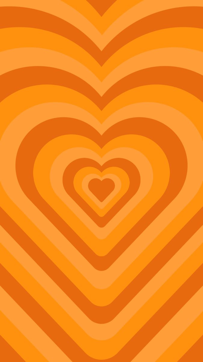 Orange Hearts Wallpapers Wallpaper Cave