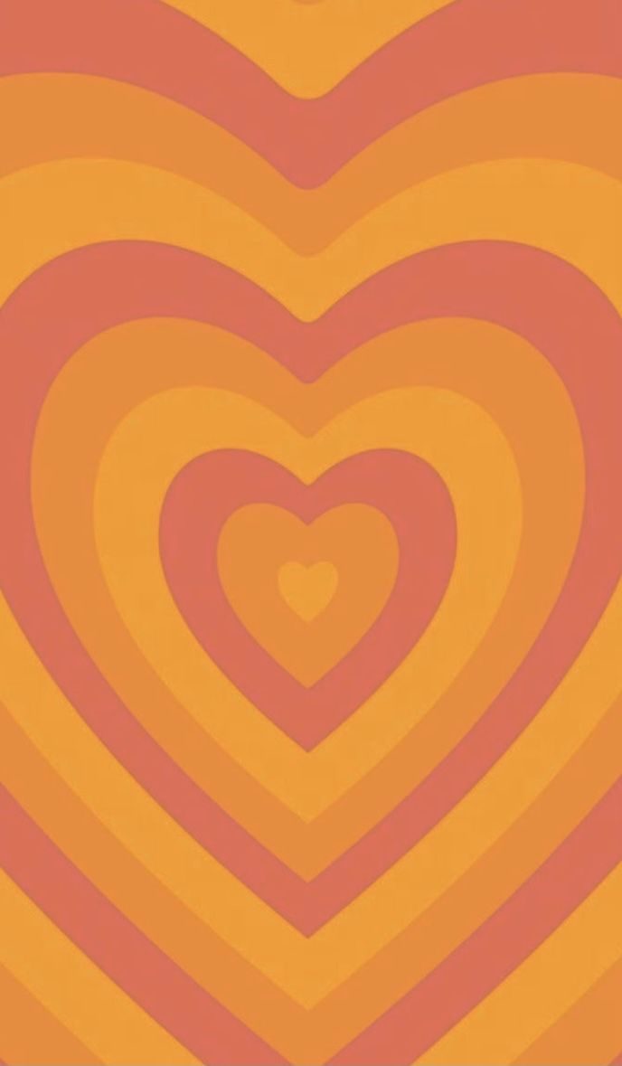 Orange Hearts Wallpapers Wallpaper Cave