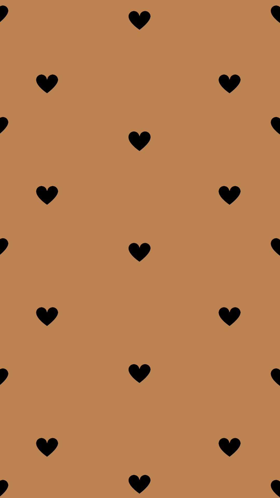 Orange Hearts Wallpapers Wallpaper Cave