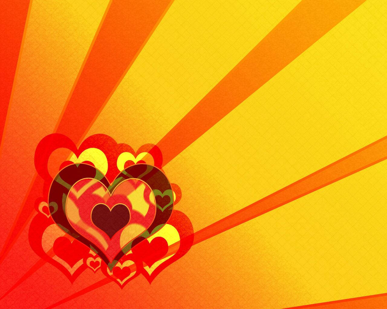 Orange Hearts Wallpapers Wallpaper Cave